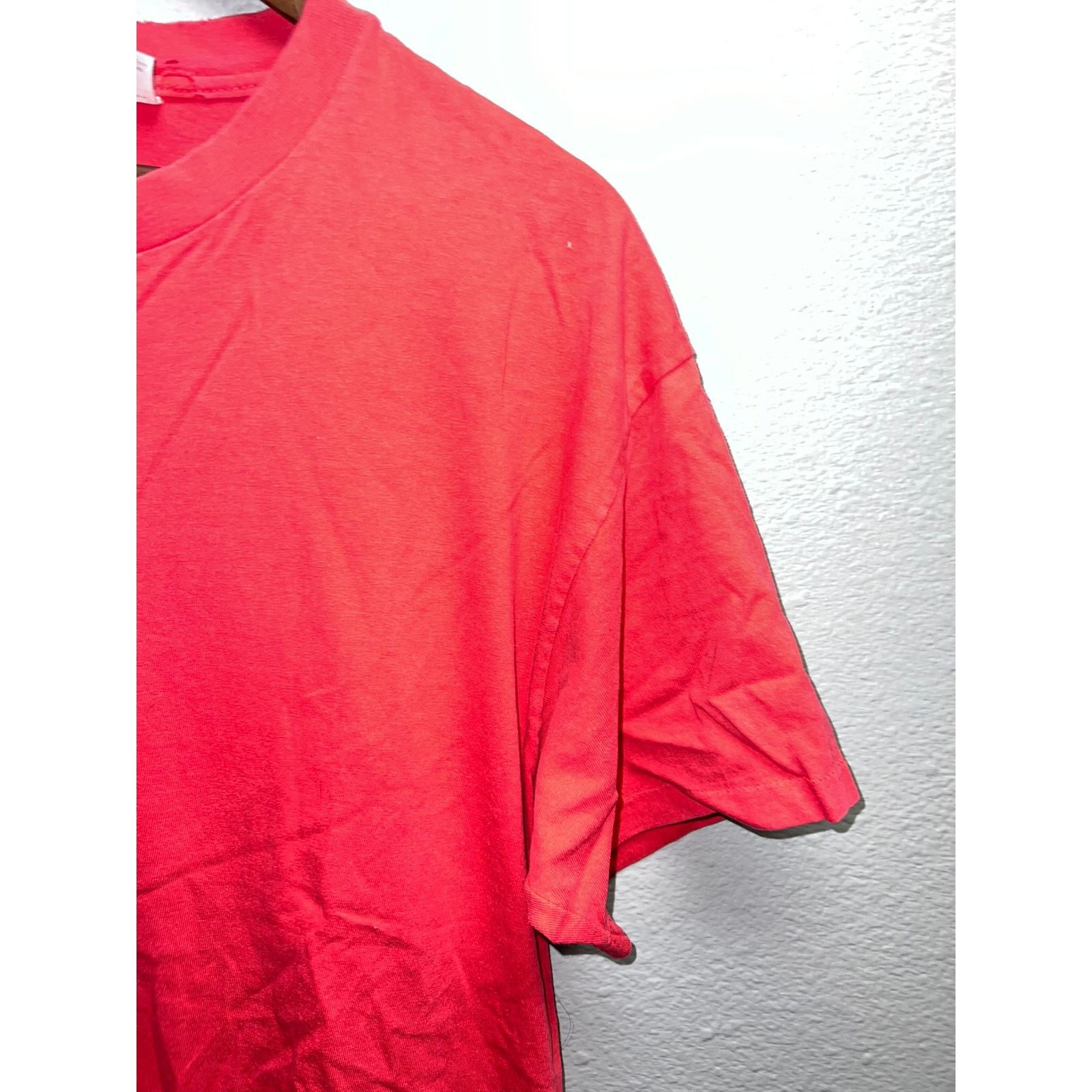 Hanes Vintage Hanes Red Blank Shirt Heavyweight USA Made Tee 90s L Size US L / EU 52-54 / 3 - 3 Thumbnail