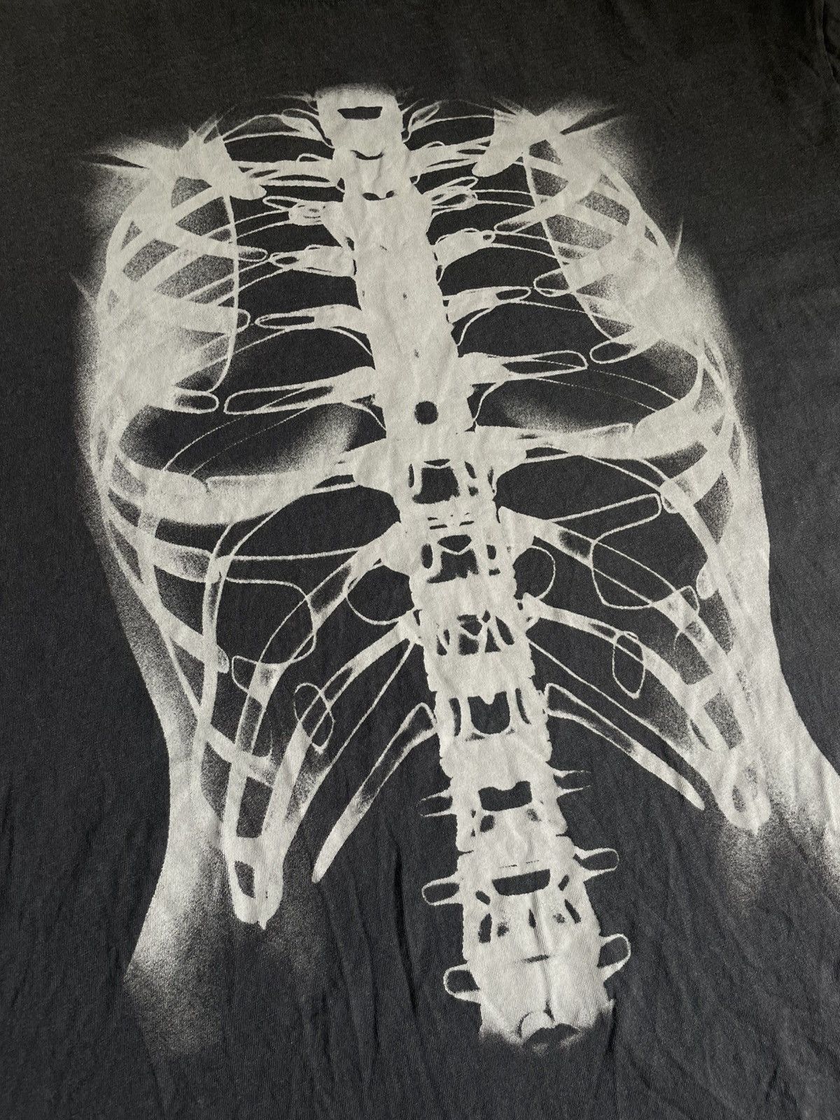 Japanese Brand Rare Faded Skeleton Boxy Fit T-shirt Playboy Carti Style Size US XL / EU 56 / 4 - 4 Thumbnail
