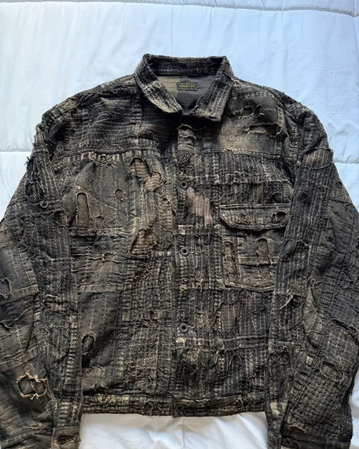 Kapital TEACORE Black Boro Jacket Size US XXL / EU 58 / 5 - 1 Thumbnail