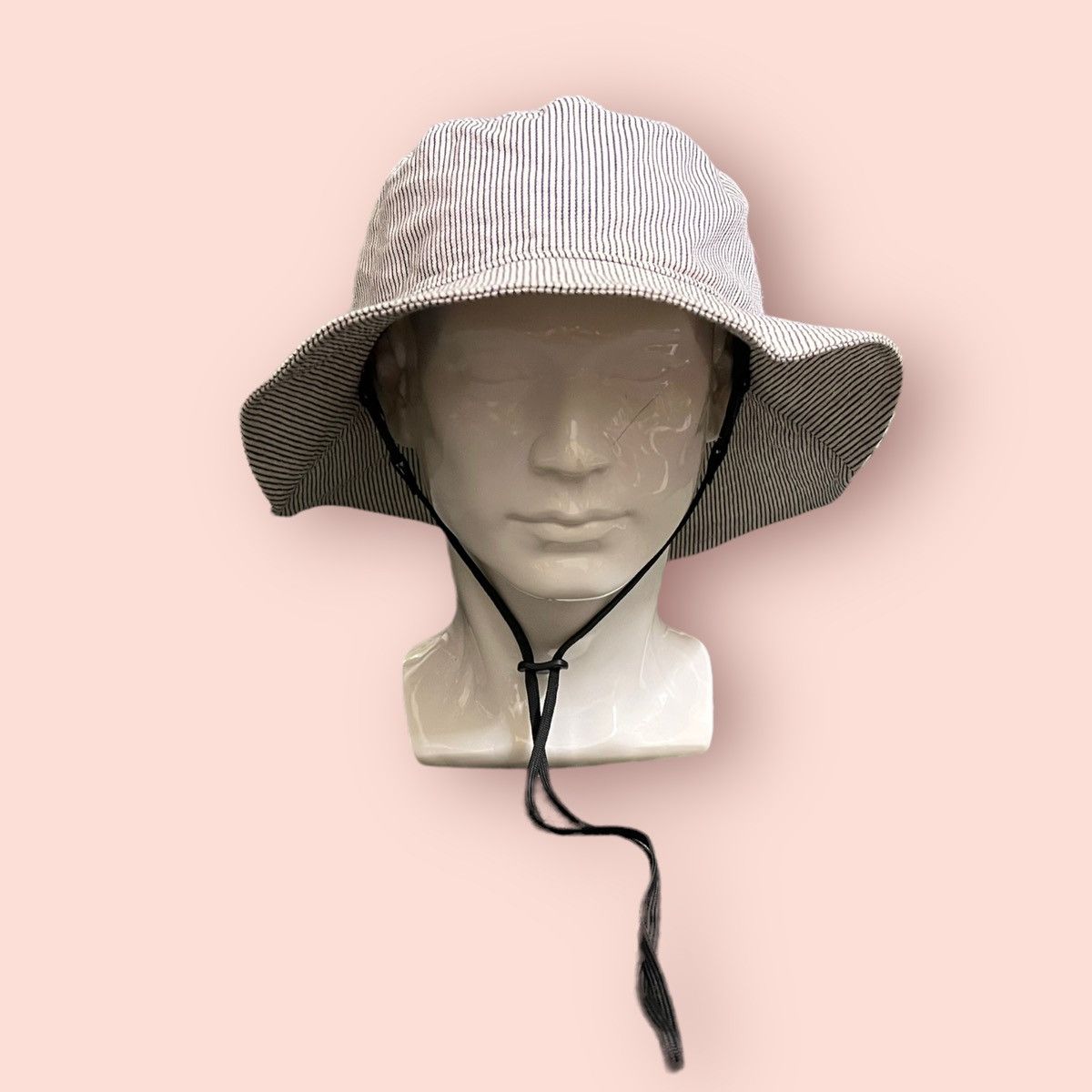 Edwin × Japanese Brand RARE VINTAGE EDWIN HICKORY STRIPED BUCKET HAT Size ONE SIZE - 4 Thumbnail