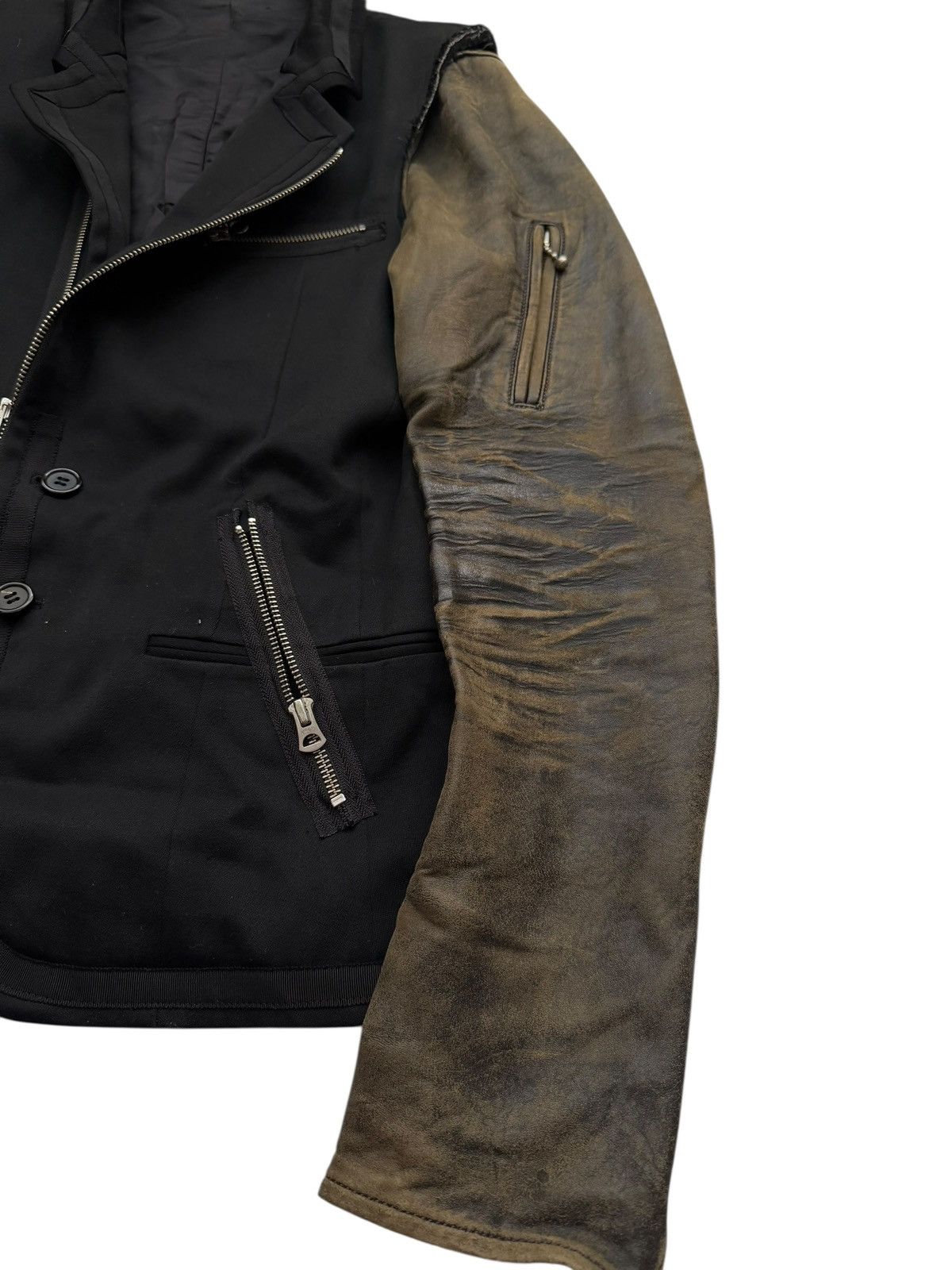 Undercover 2007 “Purple” Rare Hybrid Lamb Leather Jacket Size US L / EU 52-54 / 3 - 4 Thumbnail