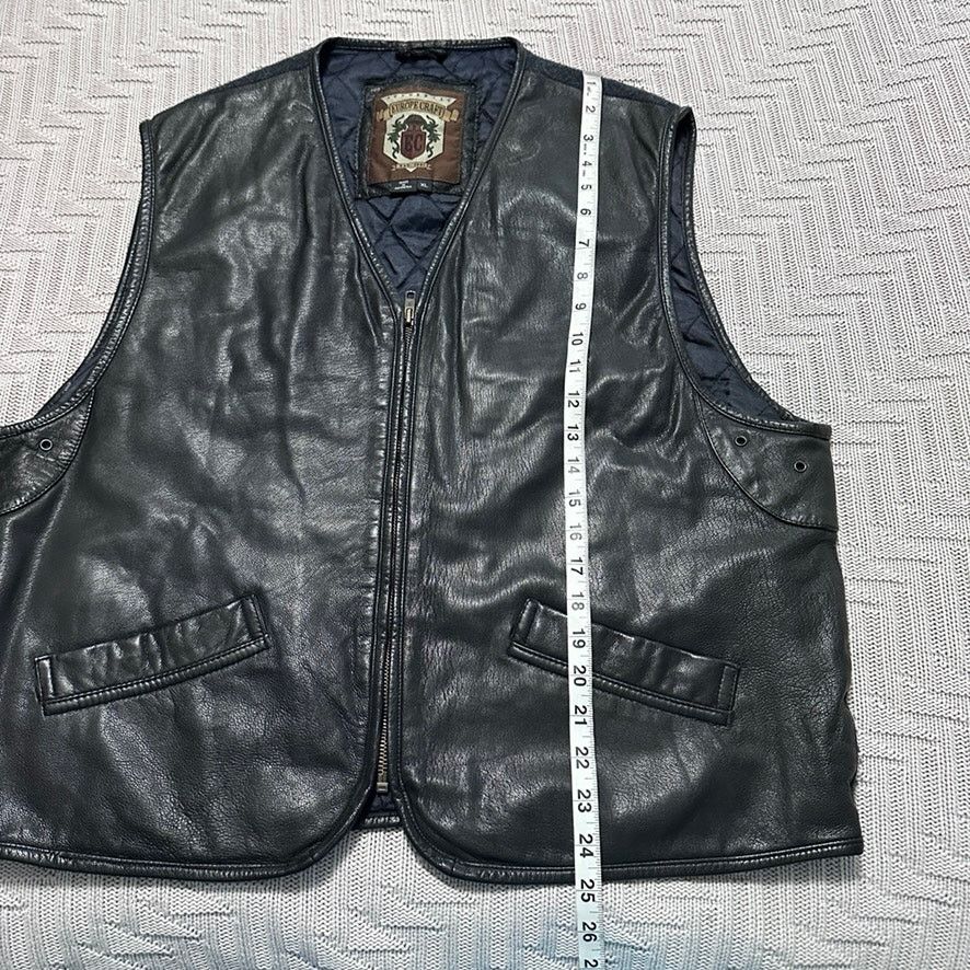 Vintage Vintage Europe Craft black leather vest size XL Size US XL / EU 56 / 4 - 6 Thumbnail