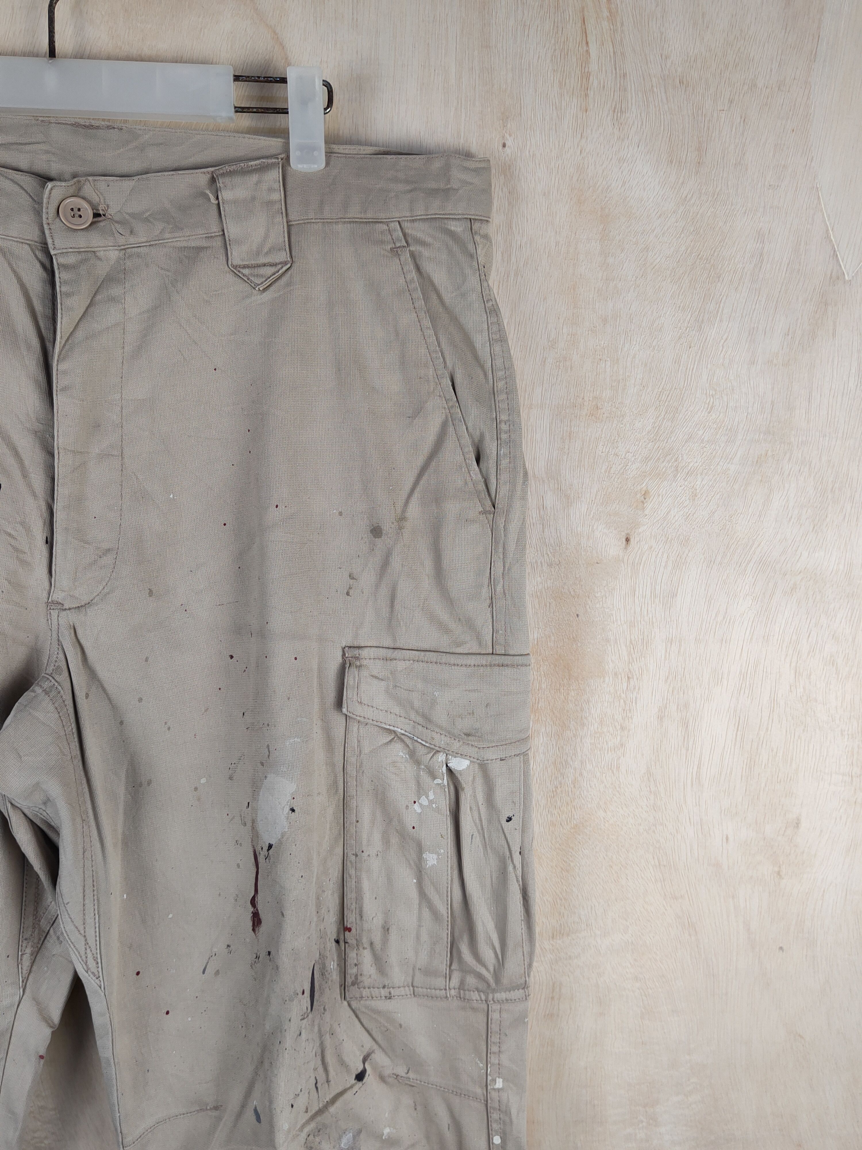 Japanese Brand Japanese Brand Beige Multipocket Tactical Cargo Pants #S2408 Size US 38 / EU 54 - 5 Thumbnail