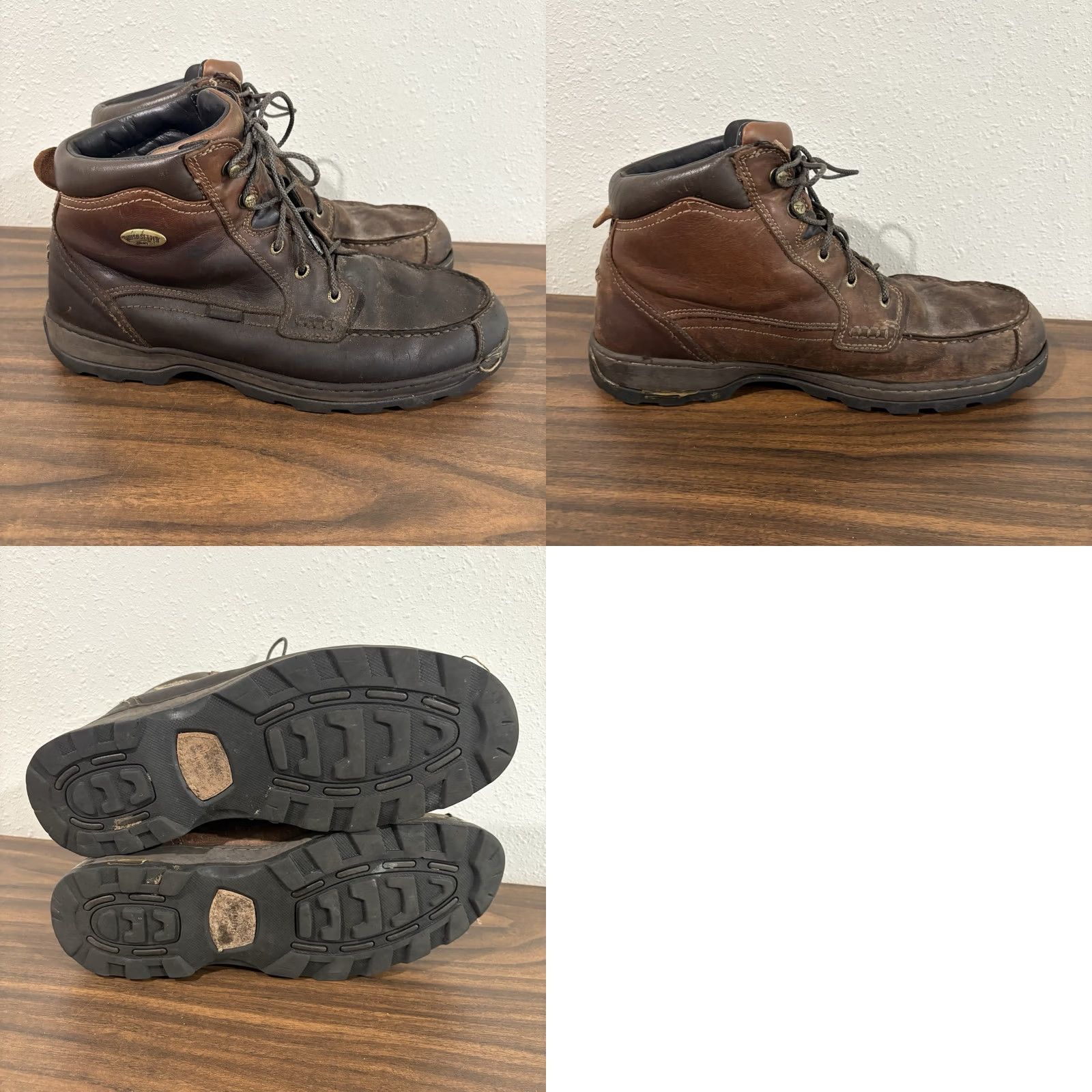 Vintage Red Wing Shoes Boots Moc Toe 13 D 3875 Brown Leather Waterproof Chukka Hunting Logo Men’s Boots Size US 13 / EU 46 - 9 Thumbnail