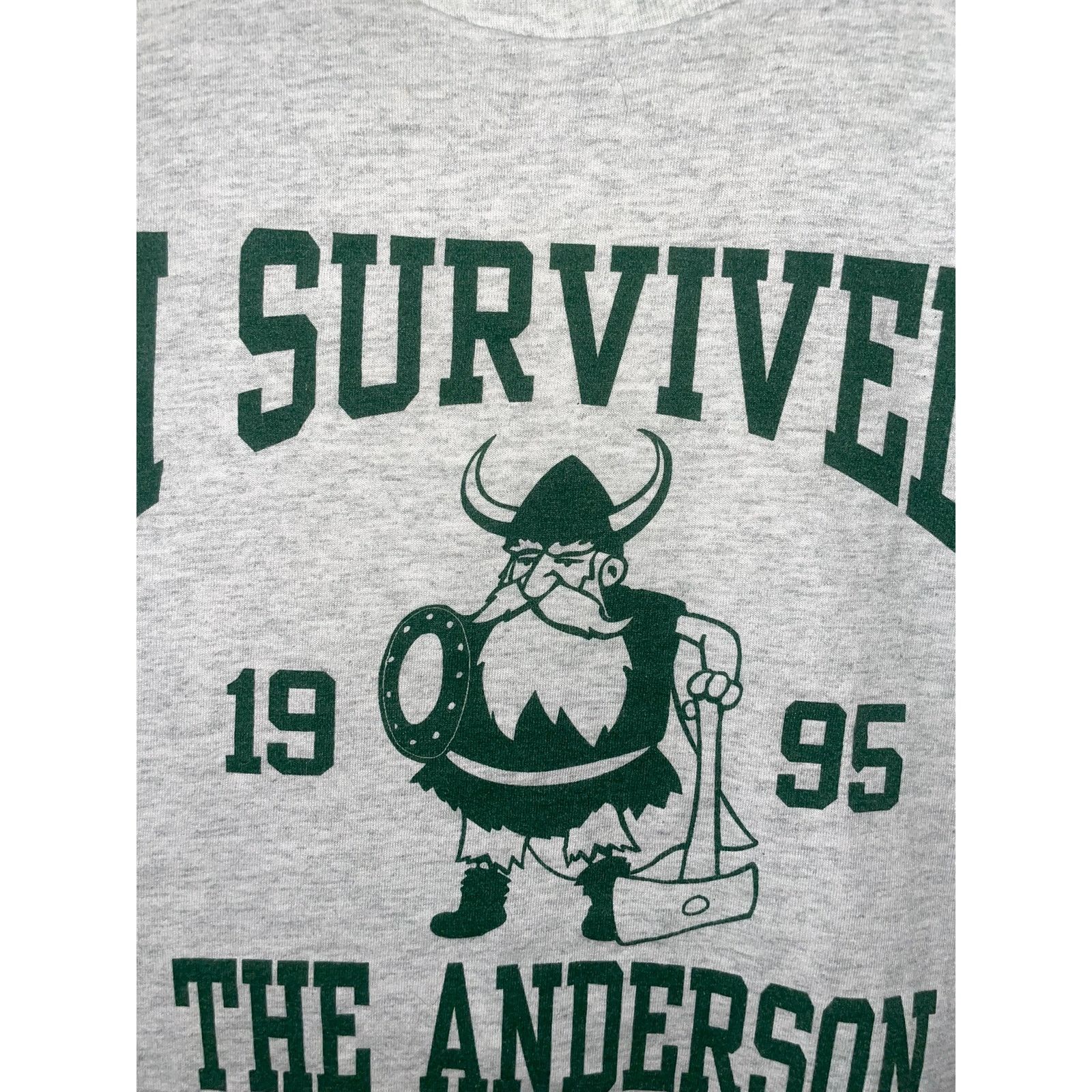 Fruit Of The Loom Vintage Family Reunion Shirt I Survived Gray Tee 90s XL Size US XL / EU 56 / 4 - 2 Thumbnail