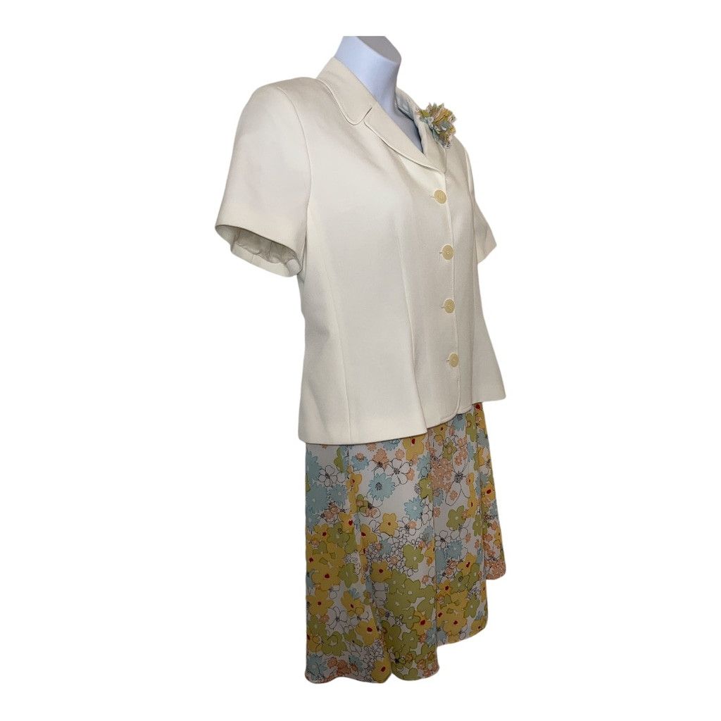 Harve Benard Vintage Harve Benard Dress Suit 16 White Multi Size XXL / US 16-18 / IT 52-54 - 2 Thumbnail