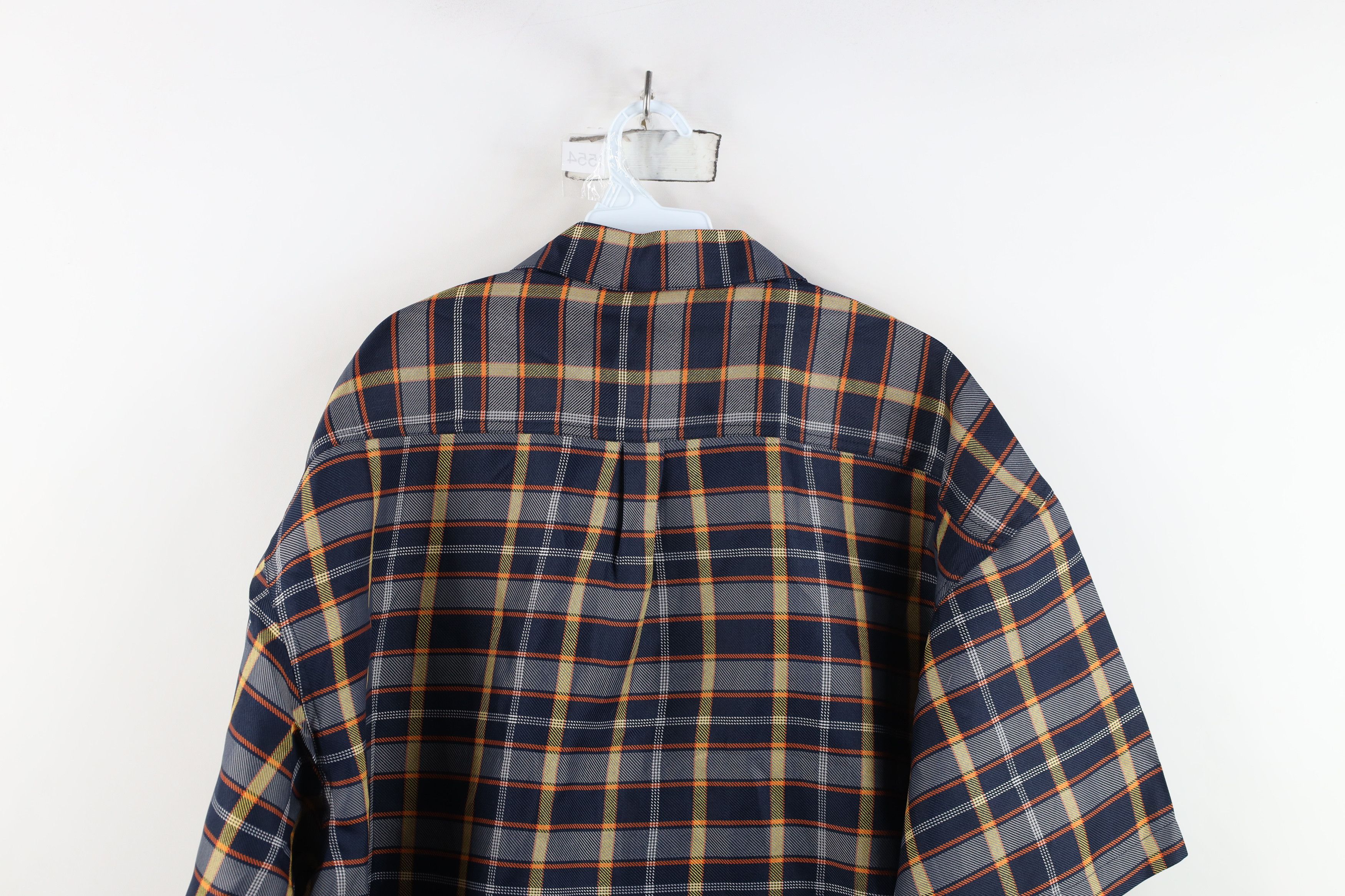 Vintage Deadstock Vintage Y2K Streetwear Baggy Button Shirt Plaid Size US XXL / EU 58 / 5 - 14 Thumbnail