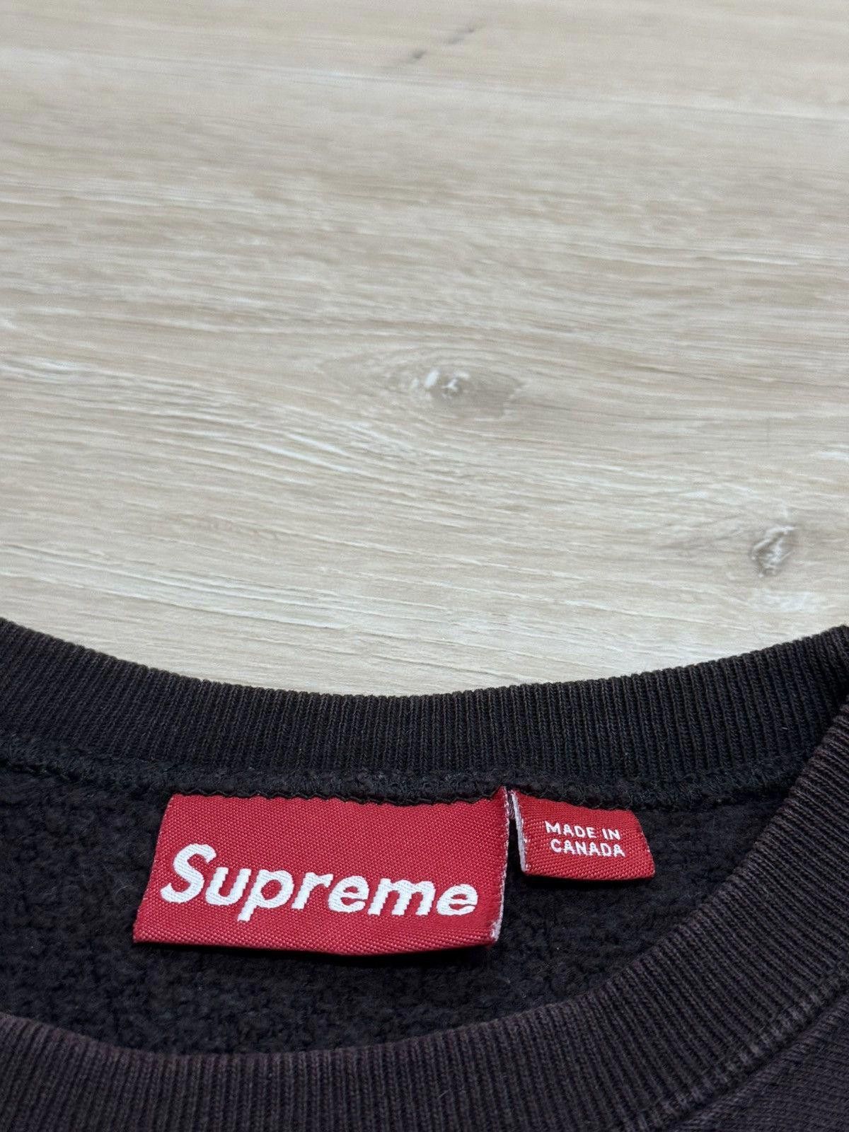 Supreme Supreme 1998 Dark Khaki/Brown Box Logo Crewneck Size US XL / EU 56 / 4 - 8 Thumbnail