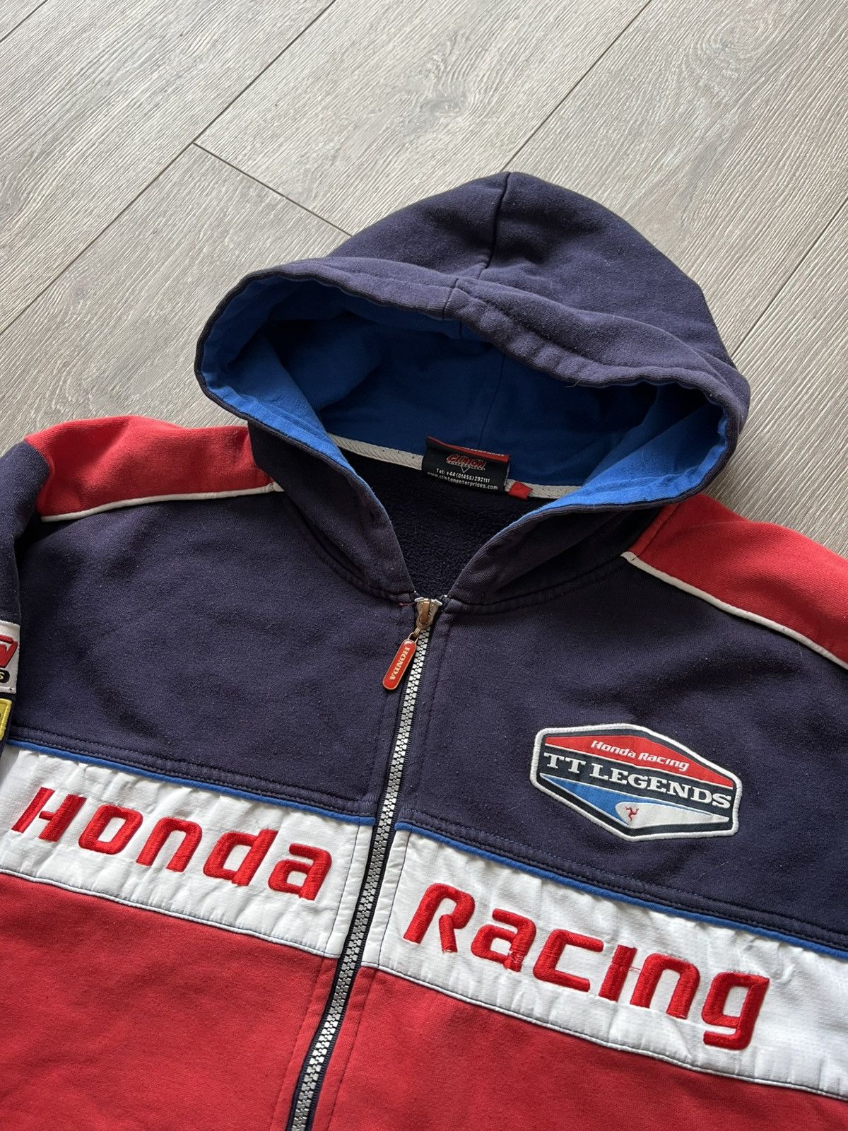 Honda Vintage Honda Racing Zip Hoodie Size US XL / EU 56 / 4 - 4 Thumbnail