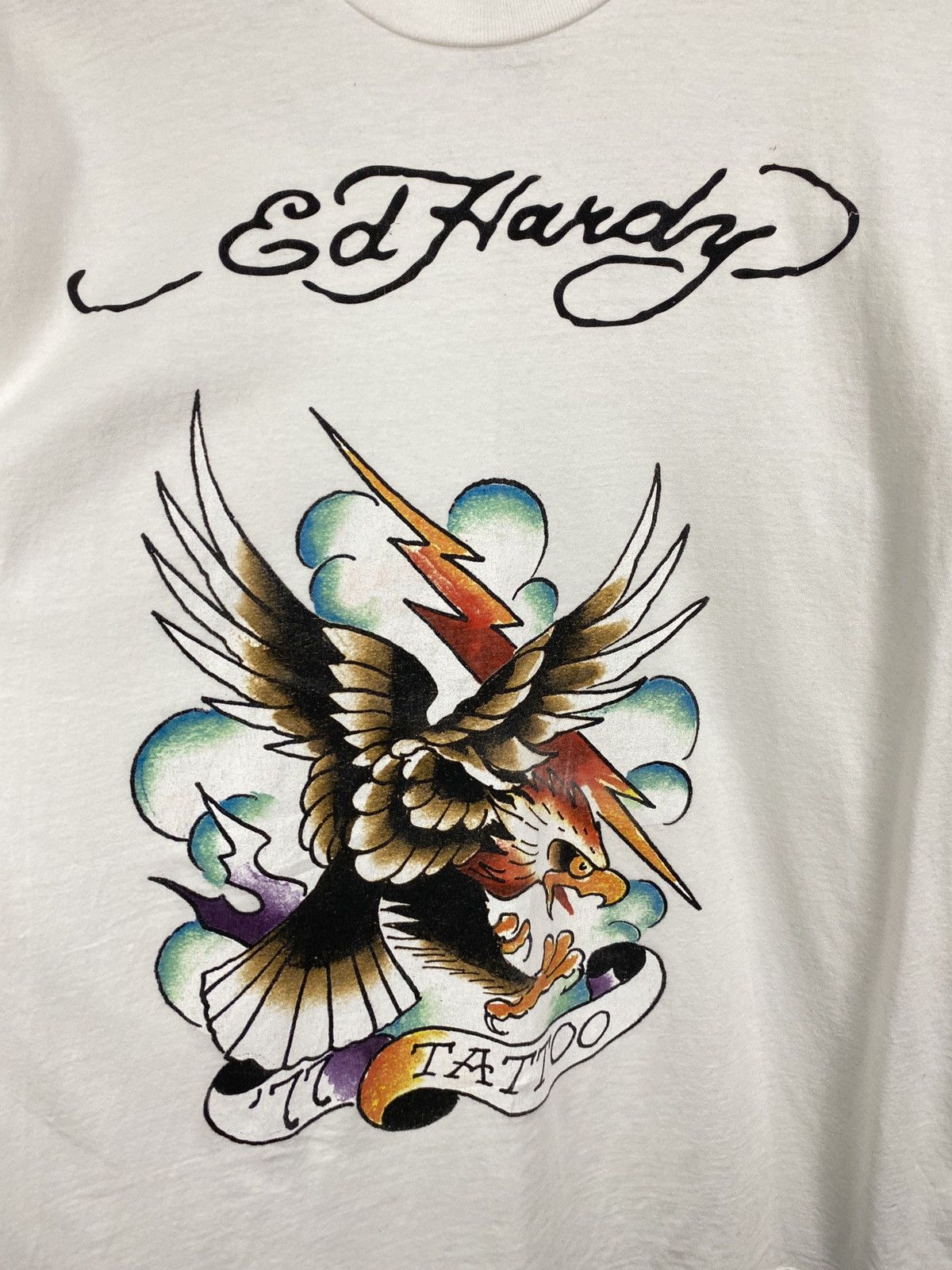 Ed Hardy 🇺🇸 ED Hardy Christian Audigier USA Style T-Shirt Rare Retro Size US L / EU 52-54 / 3 - 4 Thumbnail