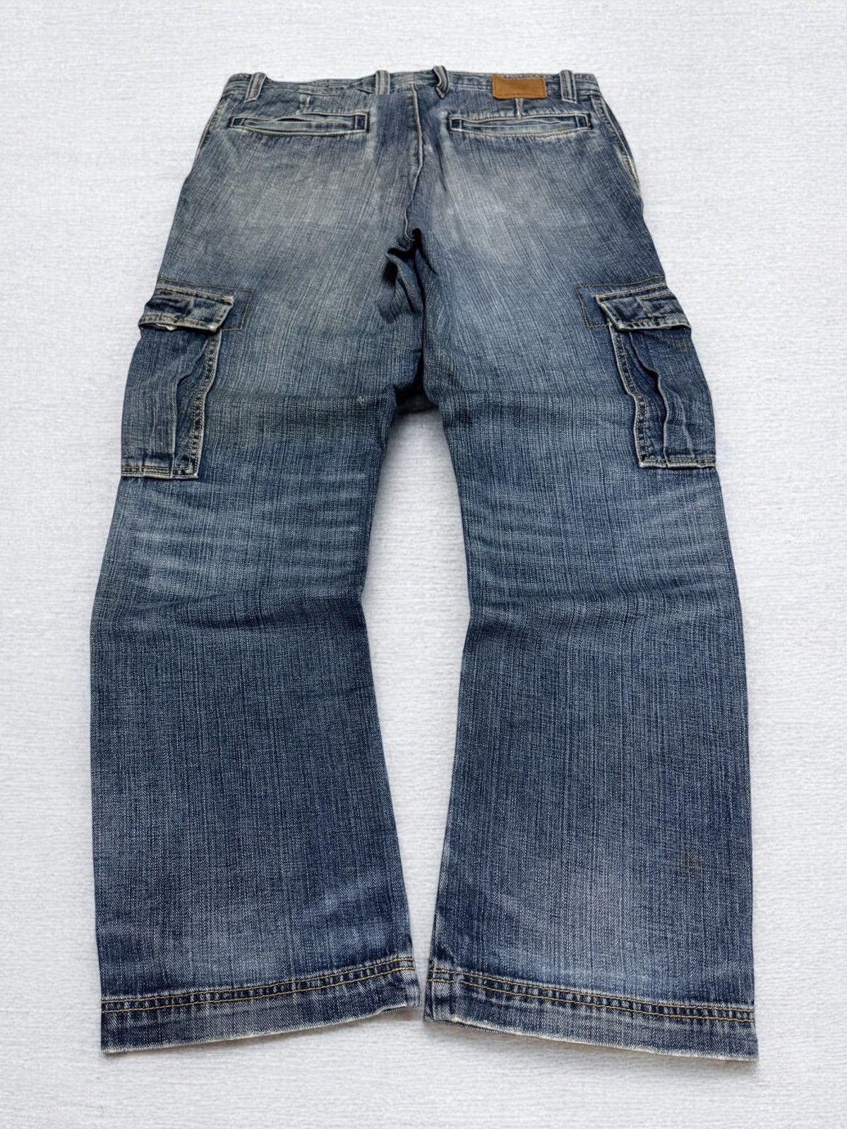 Gap Cargo GAP Multipocket Distressed Denim Pants Size US 33 - 2 Thumbnail