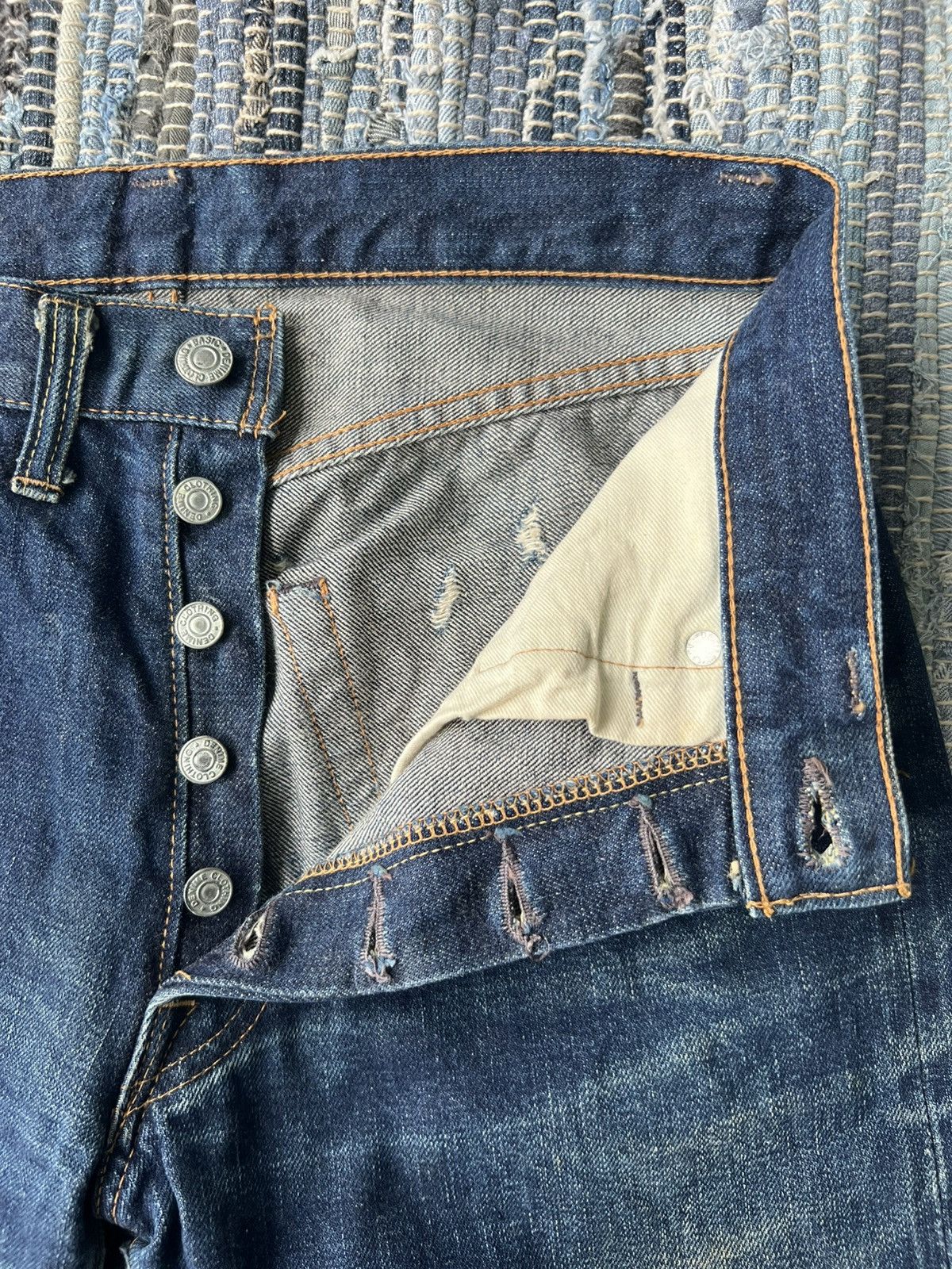 Denime 1990s Denime Kyoto Orizzonti Beautiful Faded Selvaged Denim Size US 30 / EU 46 - 6 Thumbnail