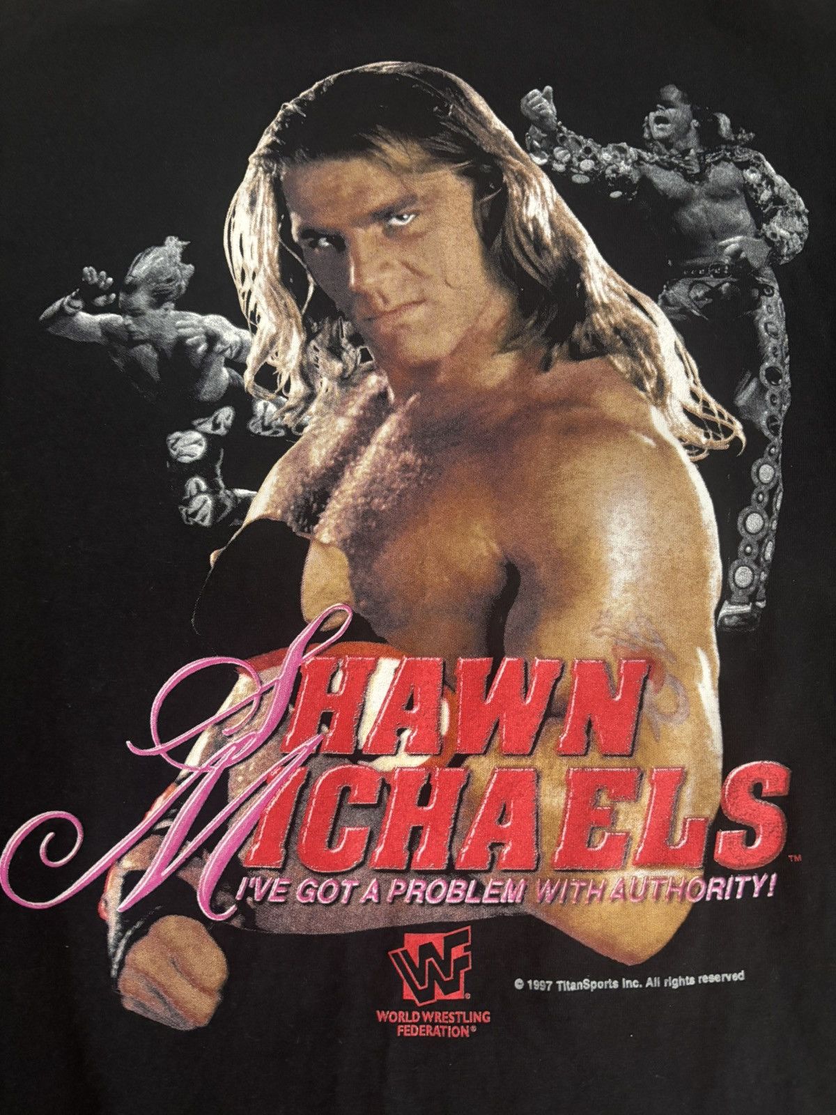 WWF Shawn Michaels WWF Vintage t shirt 1997 under license Size US M / EU 48-50 / 2 - 3 Thumbnail
