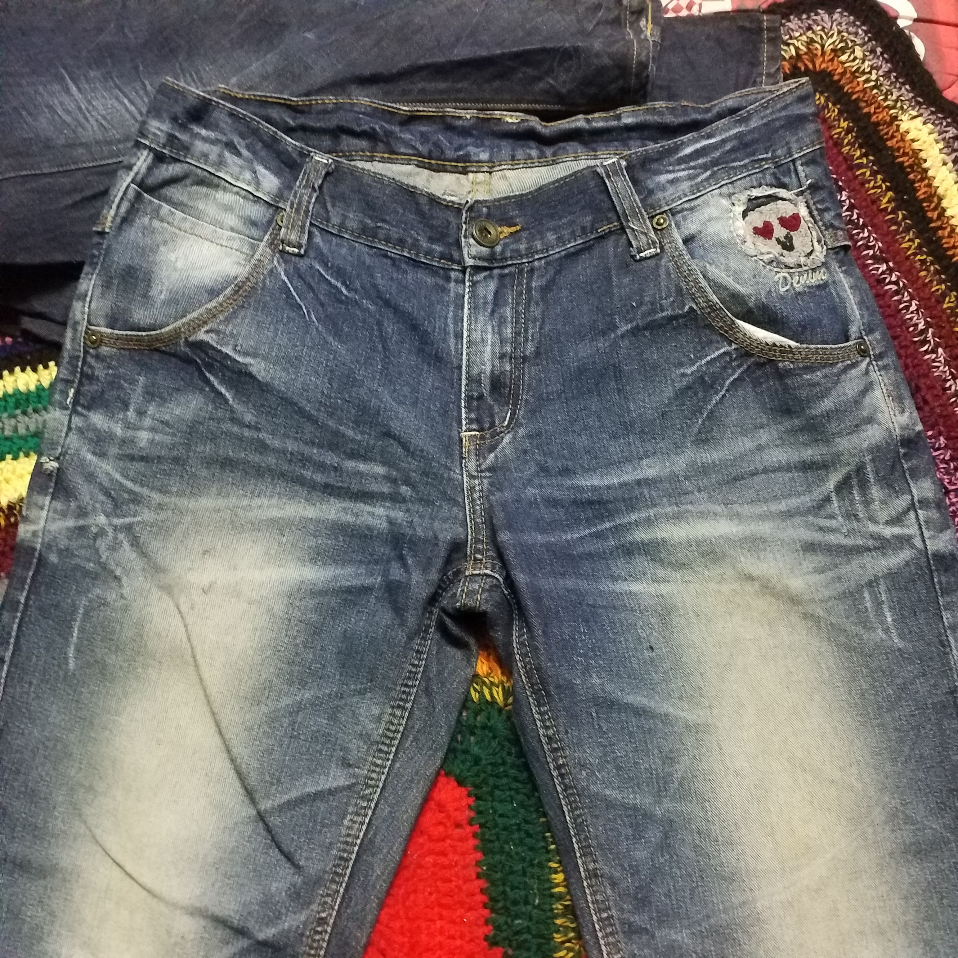 Japanese Brand DENIM SKULL IN LOVING PATCHWORK DESIGN VERY NICE UNISEX Size 36" / US 14 / IT 50 - 2 Thumbnail