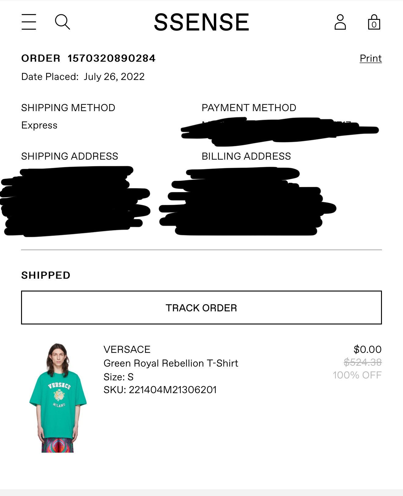 Versace Green Royal Rebellion T-Shirt Size US S / EU 44-46 / 1 - 8 Thumbnail