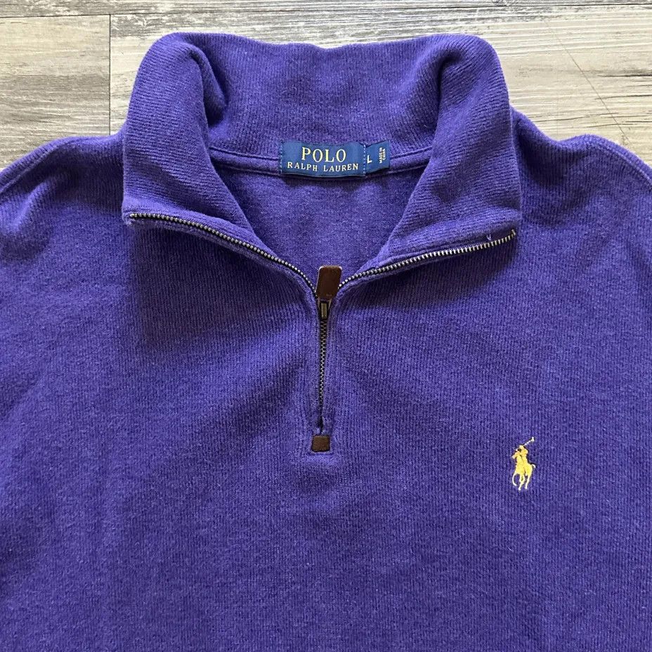 Polo Ralph Lauren Polo Ralph Lauren 1/4 Zip Small Pony Sweater Size Large Size US L / EU 52-54 / 3 - 2 Thumbnail
