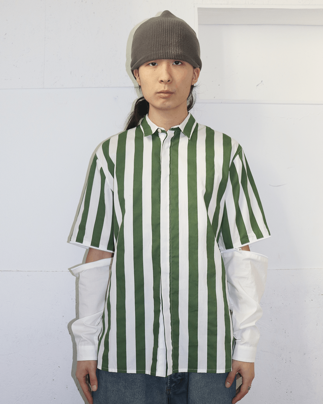 Sunnei Sunnei Detachable Sleeve Stripe Shirt Size US S / EU 44-46 / 1 - 2 Thumbnail