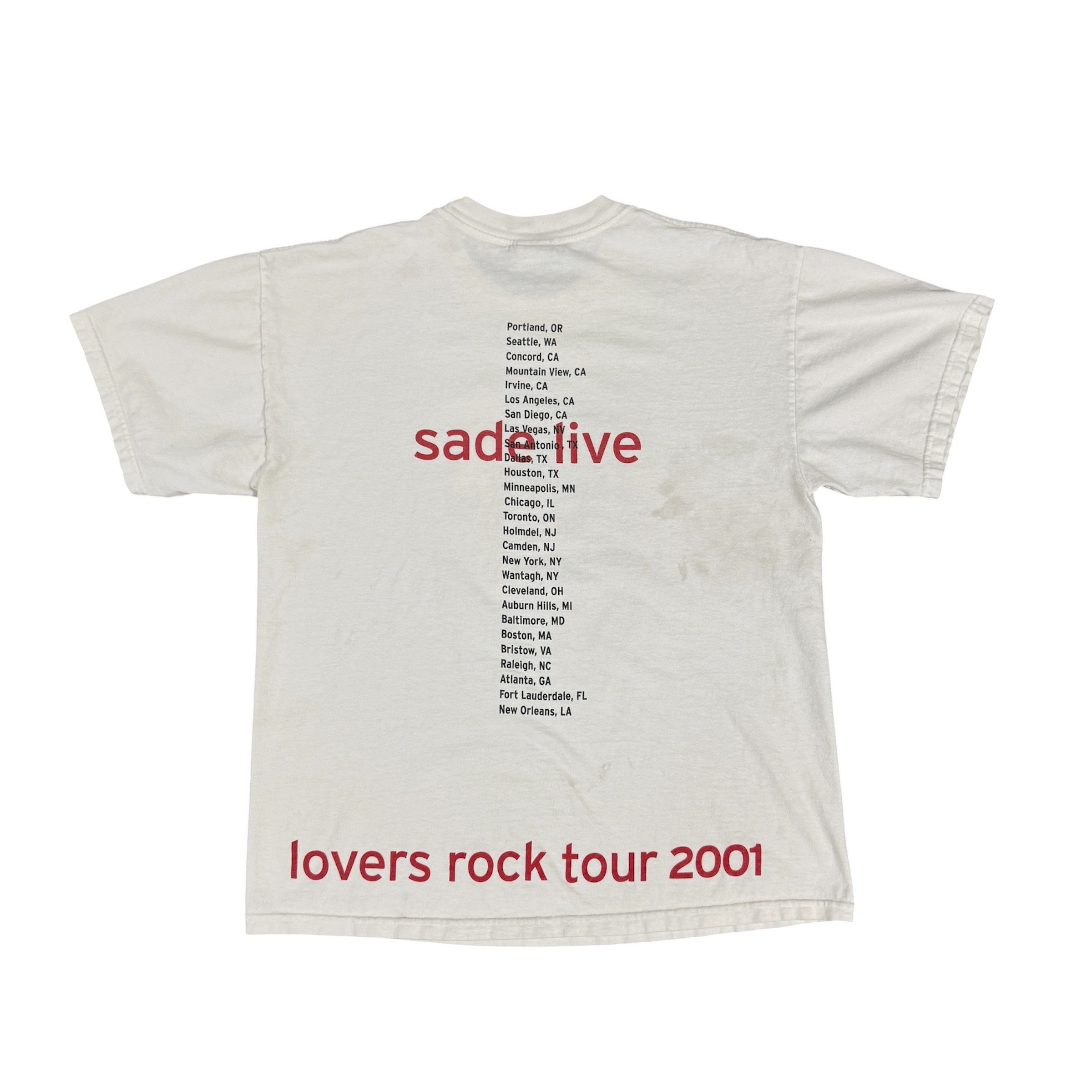 Vintage Vintage 2001 Sade Lovers Rock Tour Shirt Size US L / EU 52-54 / 3 - 2 Thumbnail