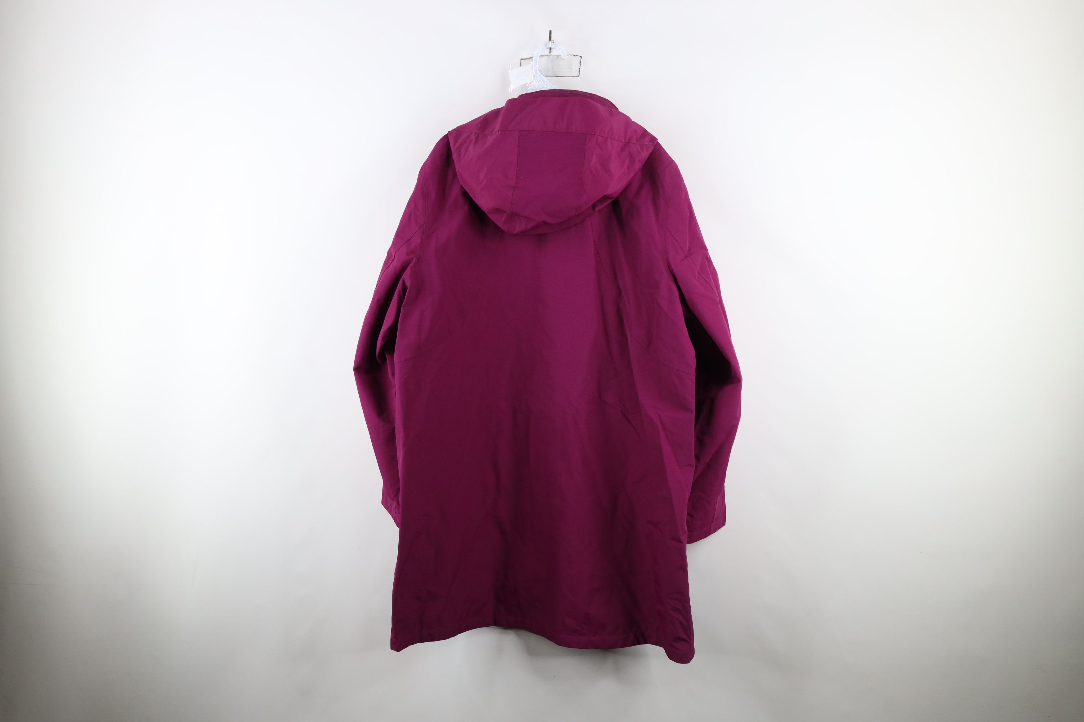 Lands' End × Vintage Lands End Waterproof Full Zip Hooded Rain Jacket Coat Purple Size XL / US 12-14 / IT 48-50 - 11 Thumbnail