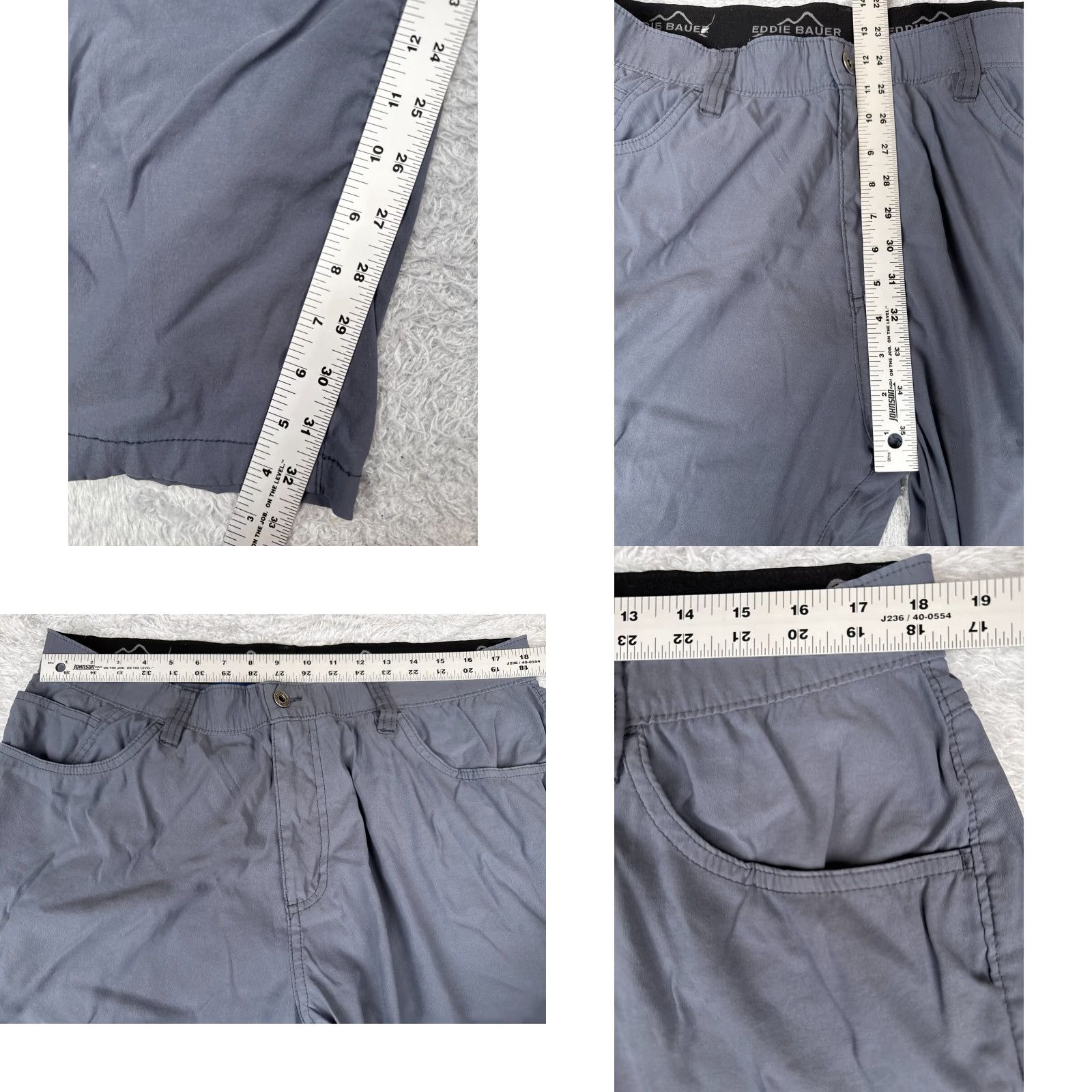 Eddie Bauer Eddie Bauer Pants Mens 36 Gray Chino Straight Leg 100% Nylon Hiking Camp 36x34 Size US 36 / EU 52 - 8 Thumbnail