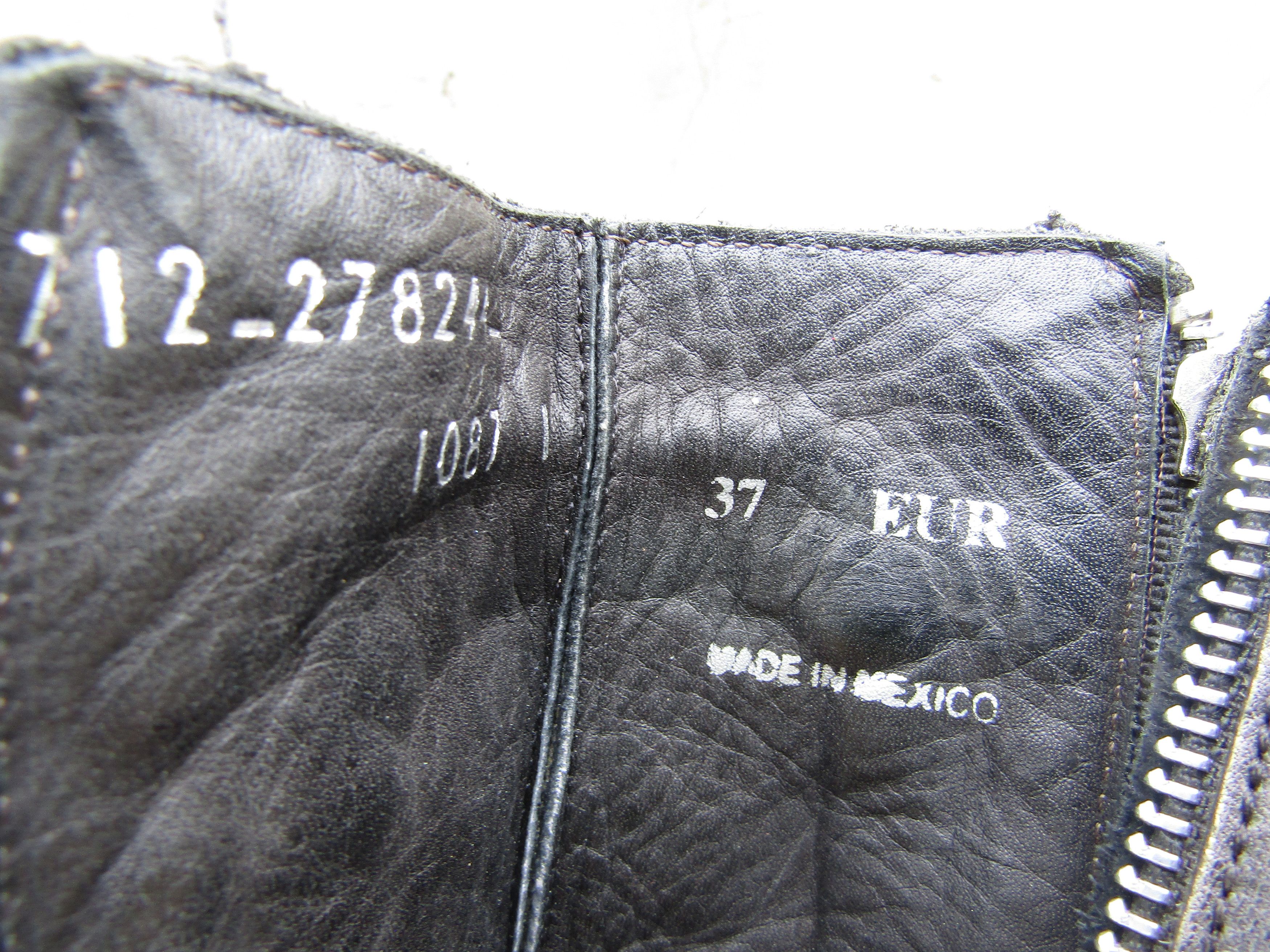 Old Gringo Old Gringo Distressed Gray Leather Low Western Zipper Accent Size US 7 / IT 37 - 4 Thumbnail