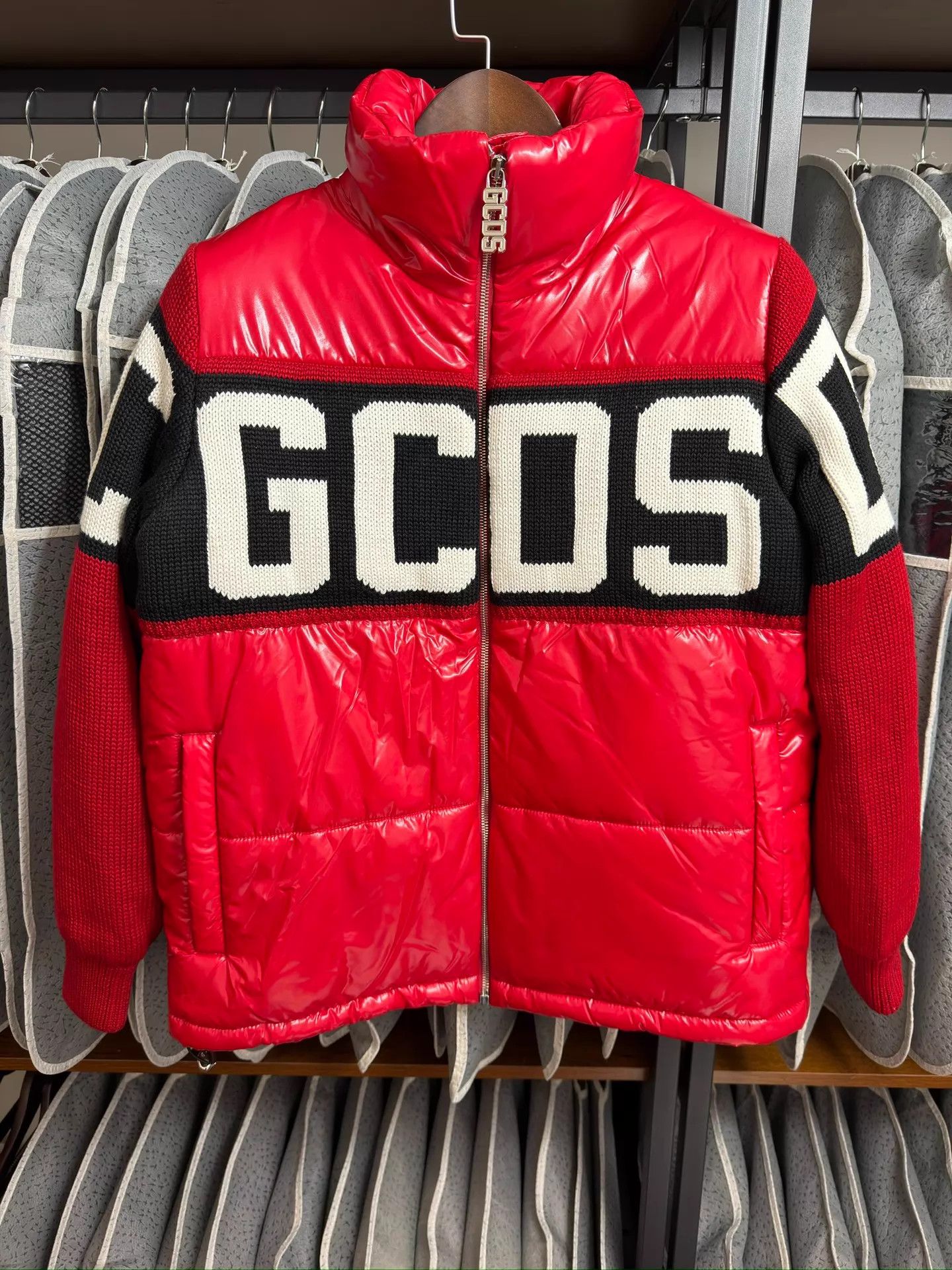 GCDS GCDS Knit Panel Padded Jacket Unisex M Size M / US 6-8 / IT 42-44 - 1 Thumbnail