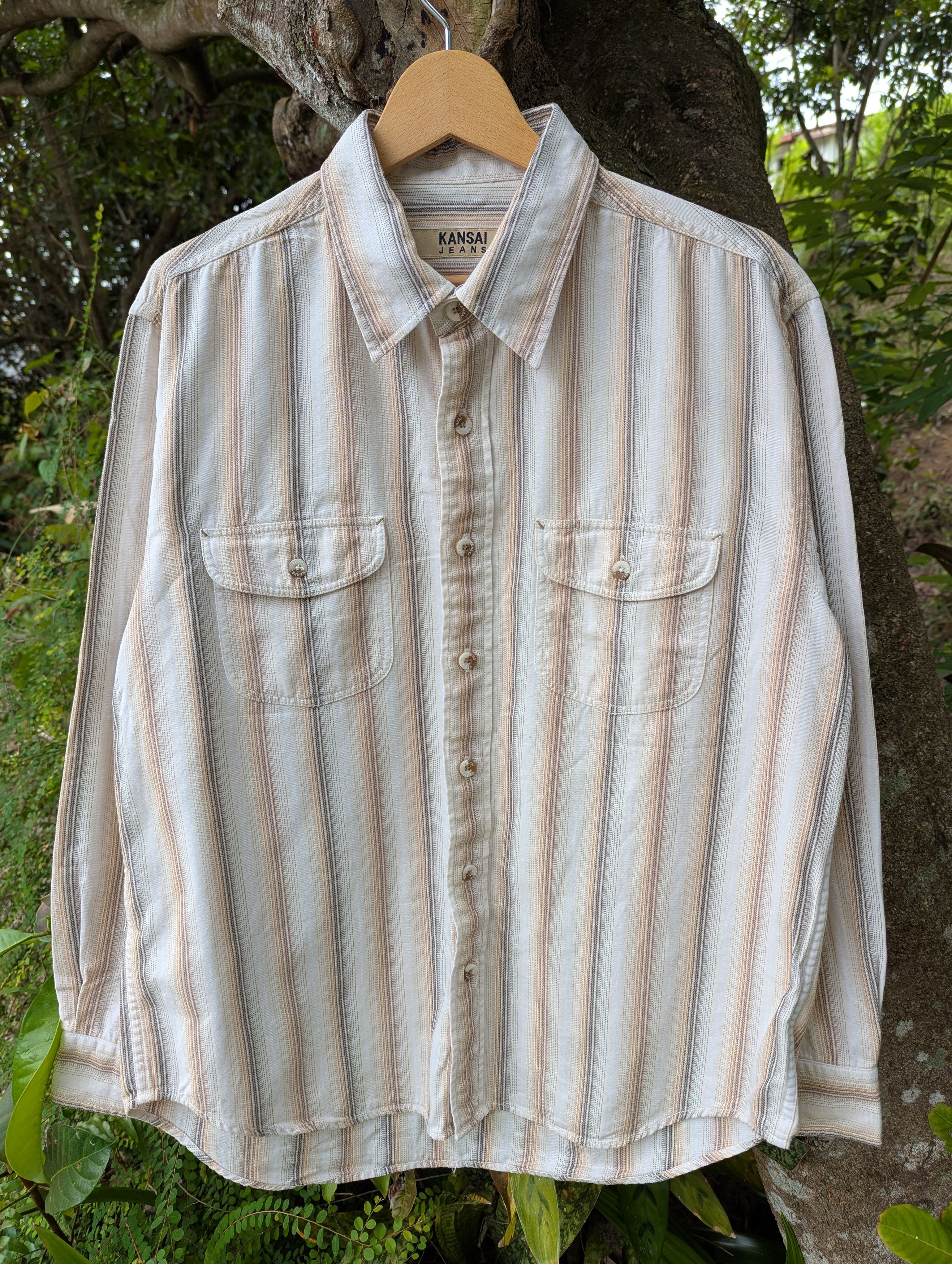 Kansai Yamamoto 🔥FREE SHIPPING🔥Kansai Yamamoto 🇯🇵 Jeans Double Pocket TShirts Size US L / EU 52-54 / 3 - 1 Thumbnail
