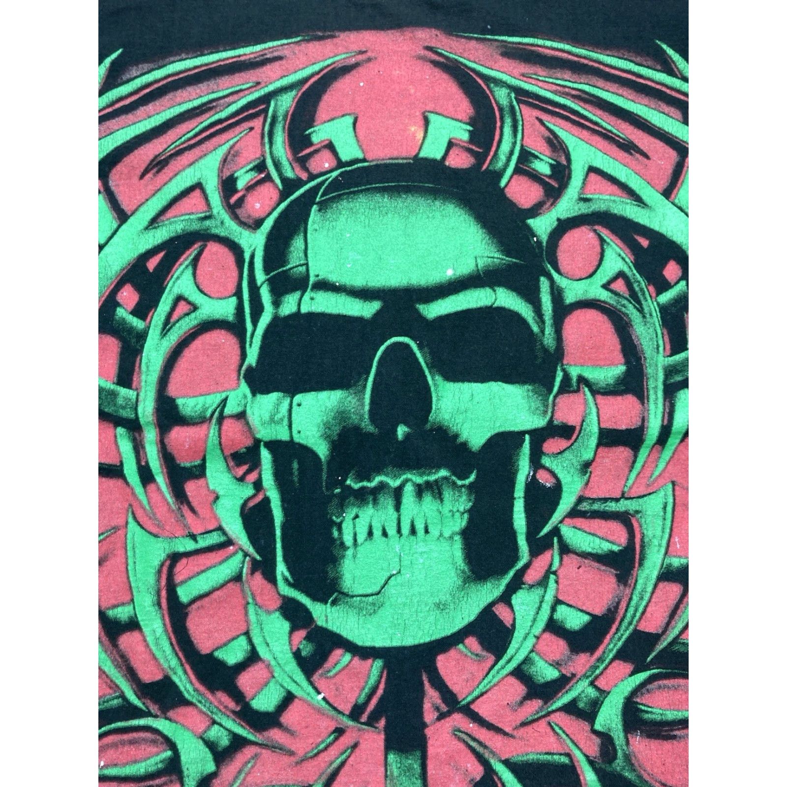 Doublet VINTAGE 90s Tribal T-Shirt Skull Tribal Grunge Black Double-Sided 2XL Men Size US XXL / EU 58 / 5 - 4 Thumbnail
