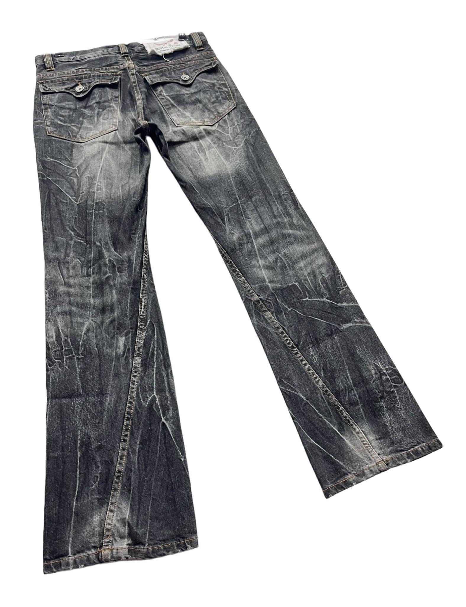 Artful Dodger 🔥FYE FLARE🔥ANTFUI Punk Clawmark Whisker Luxury Denim Japan Size US 31 - 6 Thumbnail