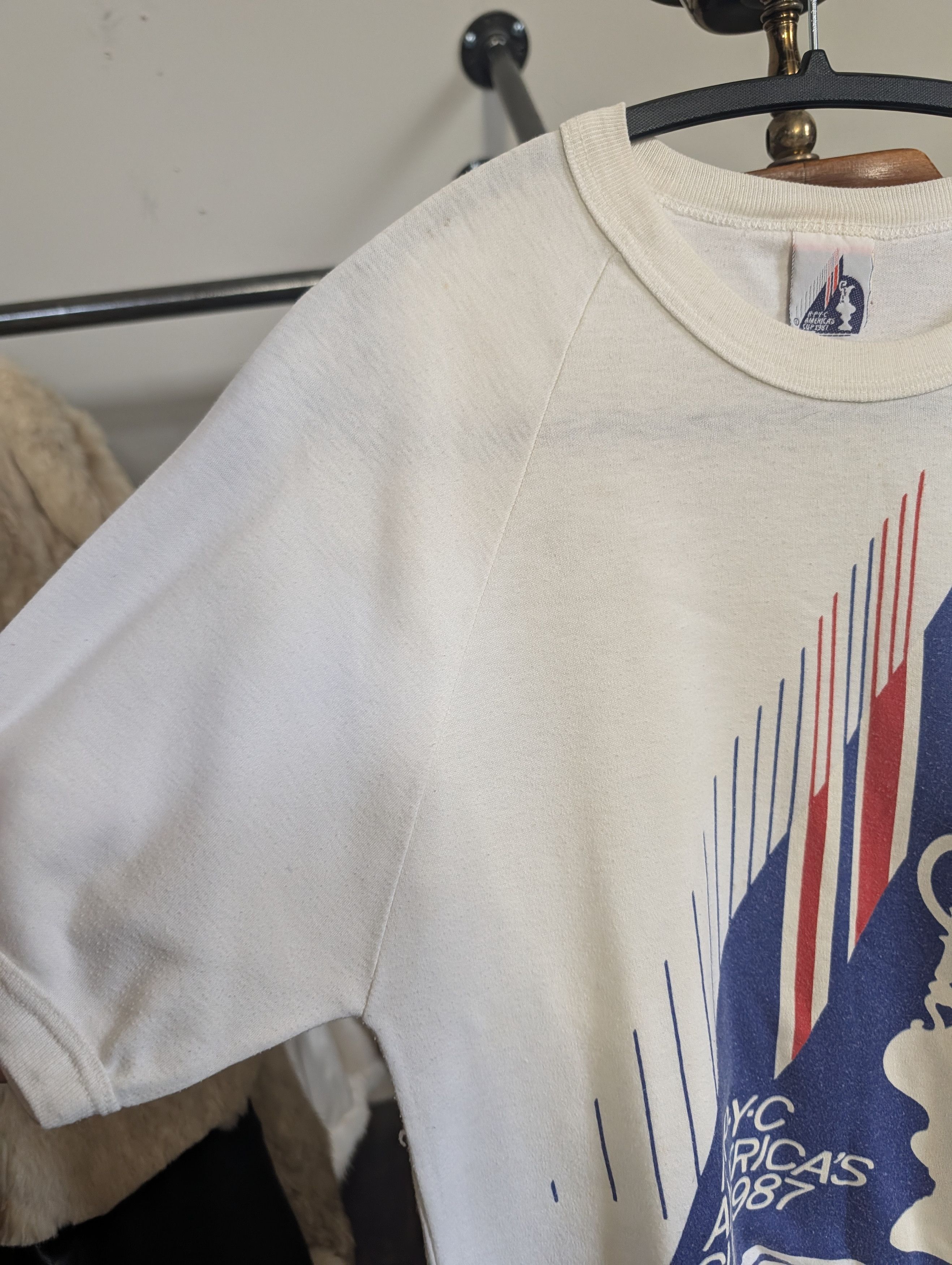 Vintage VTG 1987 Royal Perth Yacht Club Raglan graphic tee Size US XS / EU 42 / 0 - 5 Thumbnail