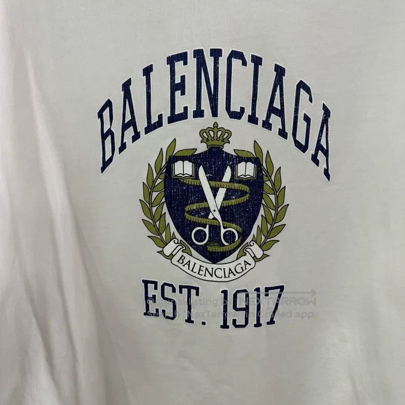 Balenciaga Balenciaga Scissor Wheat Short Sleeve T-Shirt Size US S / EU 44-46 / 1 - 7 Thumbnail