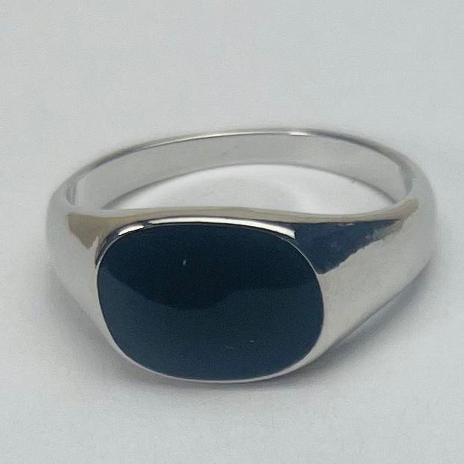 Vintage Y2k 2000s vintage simple style black & silver ring Size ONE SIZE - 2 Thumbnail