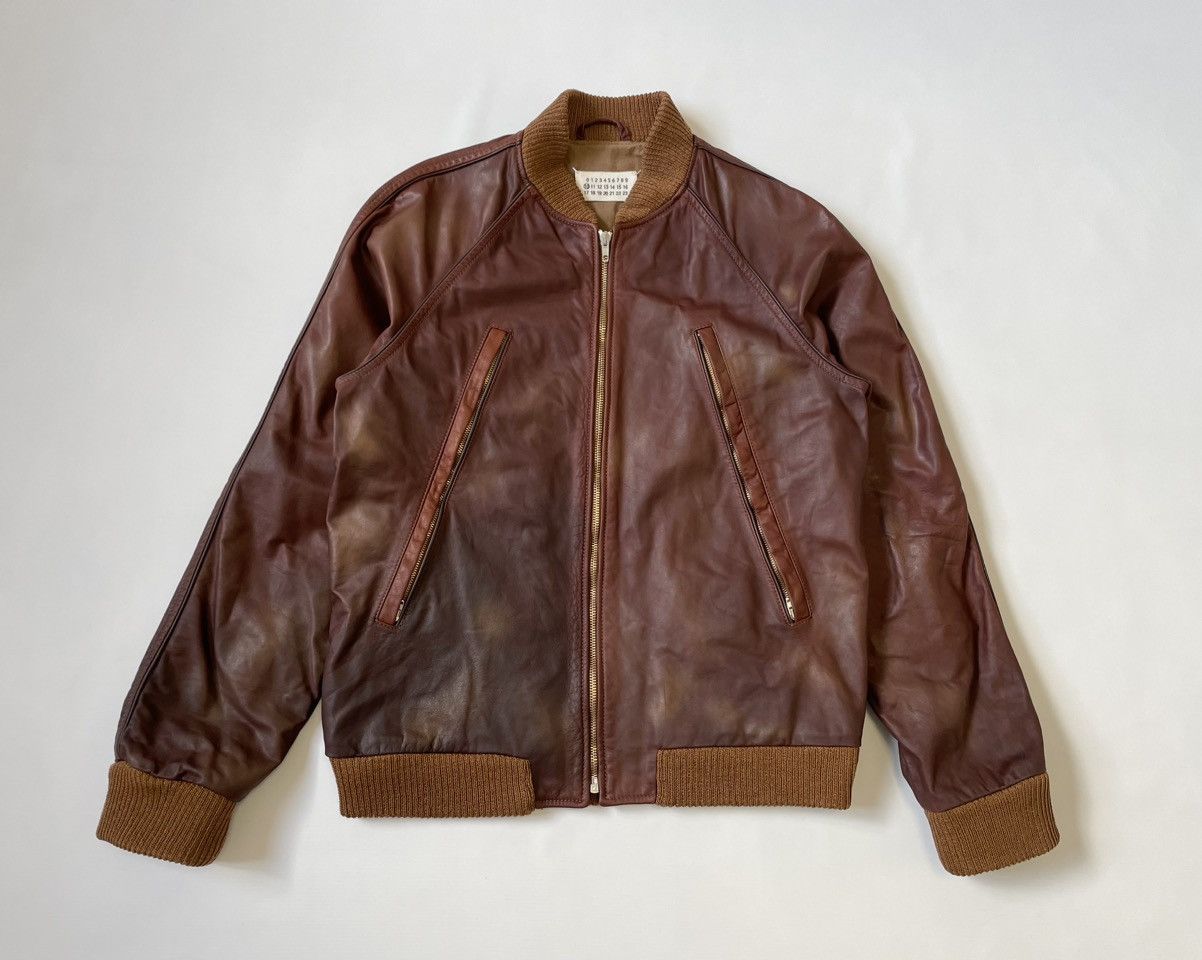 Maison Margiela S/S 04 ‘Five Zip’ Leather Bomber Jacket Size US M / EU 48-50 / 2 - 3 Thumbnail
