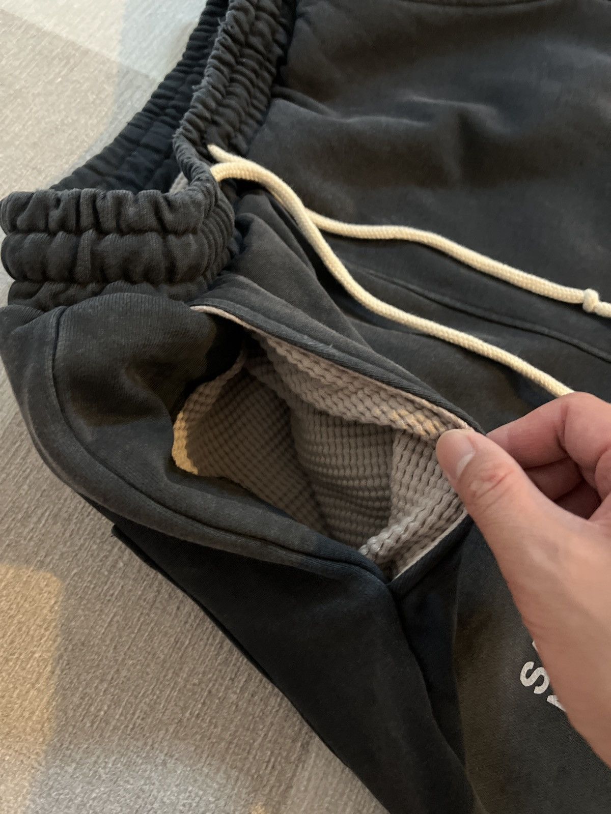 Satoshi Nakamoto Satoshi nakamoto holy ghost layered sweatpants washed black Size US 32 / EU 48 - 3 Thumbnail