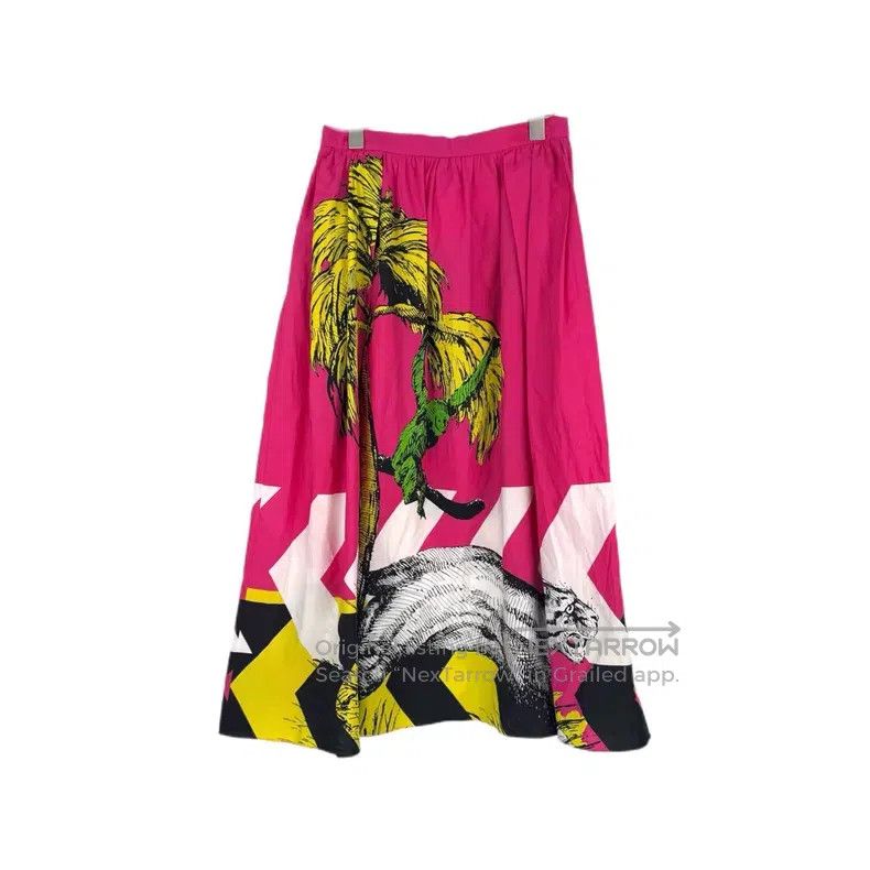 Dior Dior Rose-red holiday-style skirt Size 42" / US 20 - 2 Thumbnail
