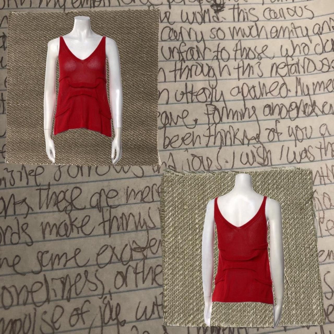 Donna Karan donna karan ruched v neck tank top Size S / US 4 / IT 40 - 4 Thumbnail