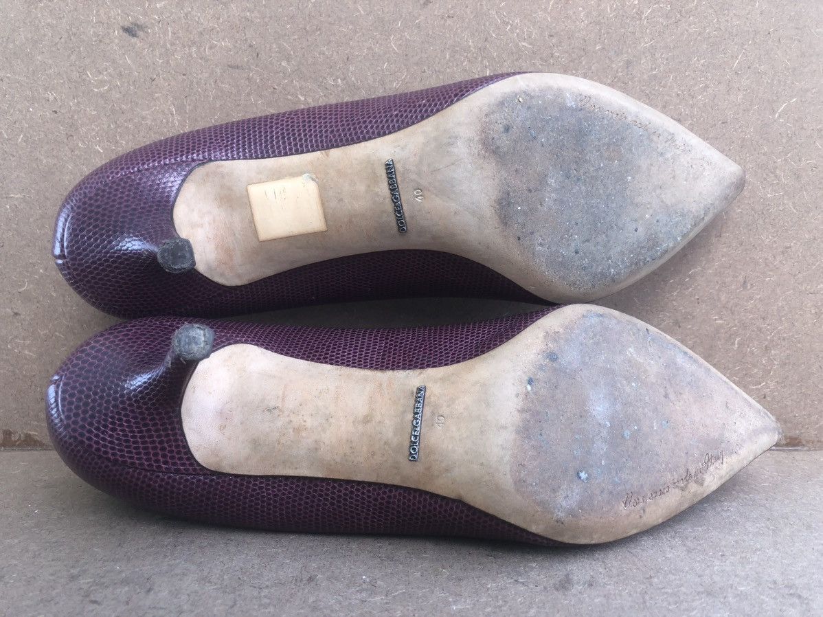 Dolce & Gabbana Dolce & Gabana Purple Leather Women’s Heels Size 40 Size US 9 / IT 39 - 12 Thumbnail