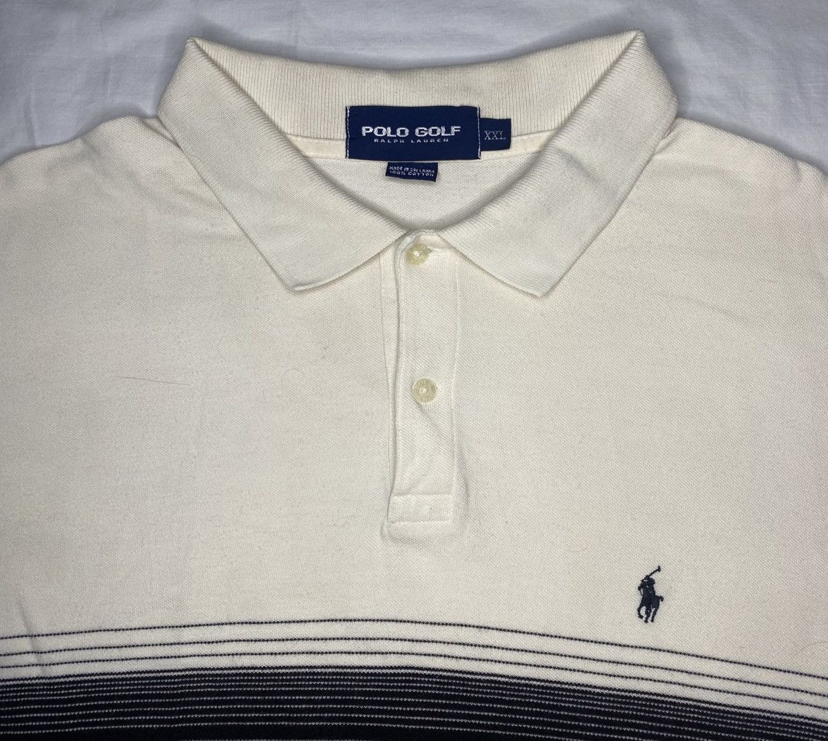 Polo Ralph Lauren Polo Golf Ralph Lauren Shirt Men’s XXL Cream & Black Striped Size US XXL / EU 58 / 5 - 1 Thumbnail