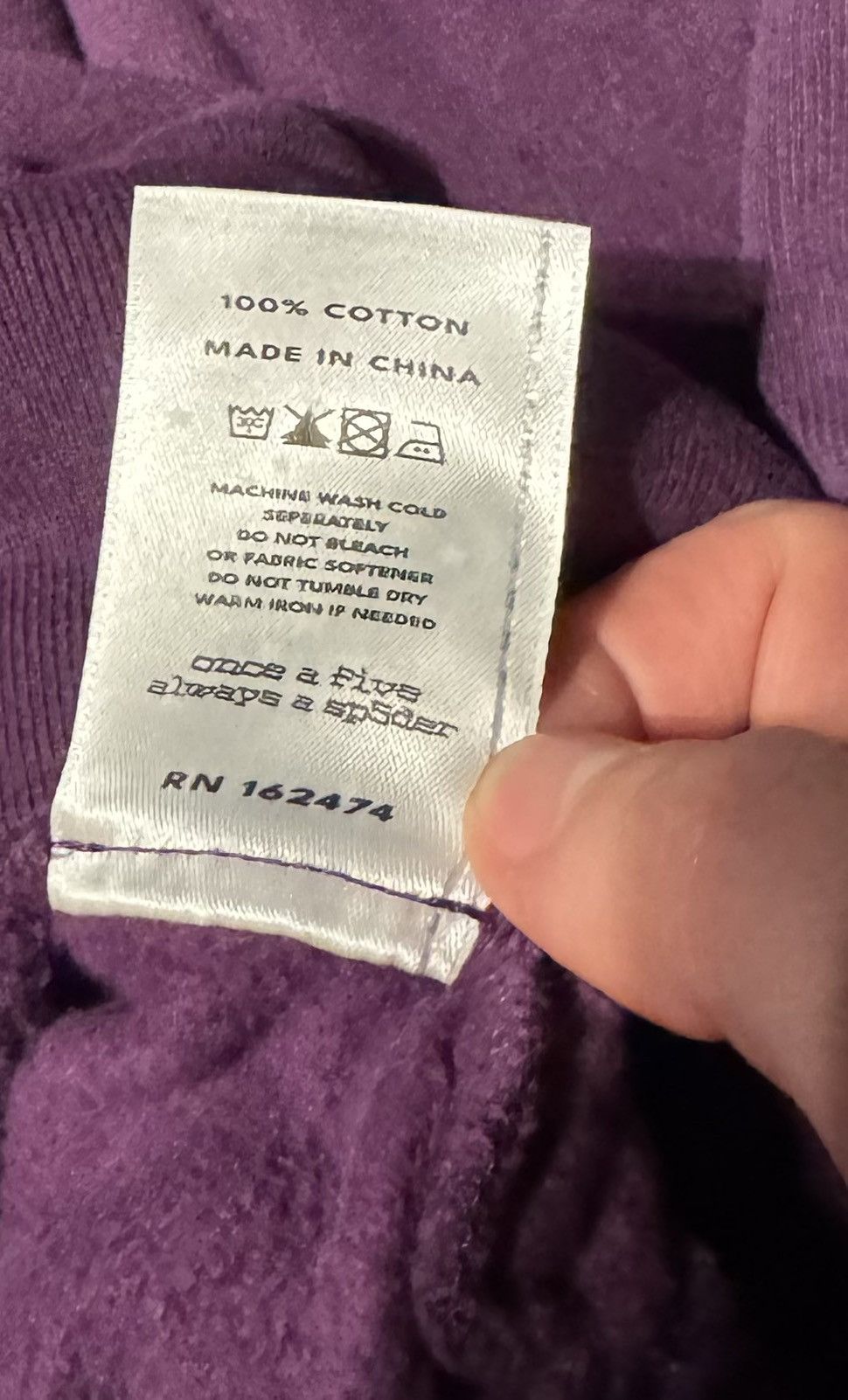 Sp5der PURPLE STAR OG WEB V2 HOODIE Size US S / EU 44-46 / 1 - 6 Thumbnail