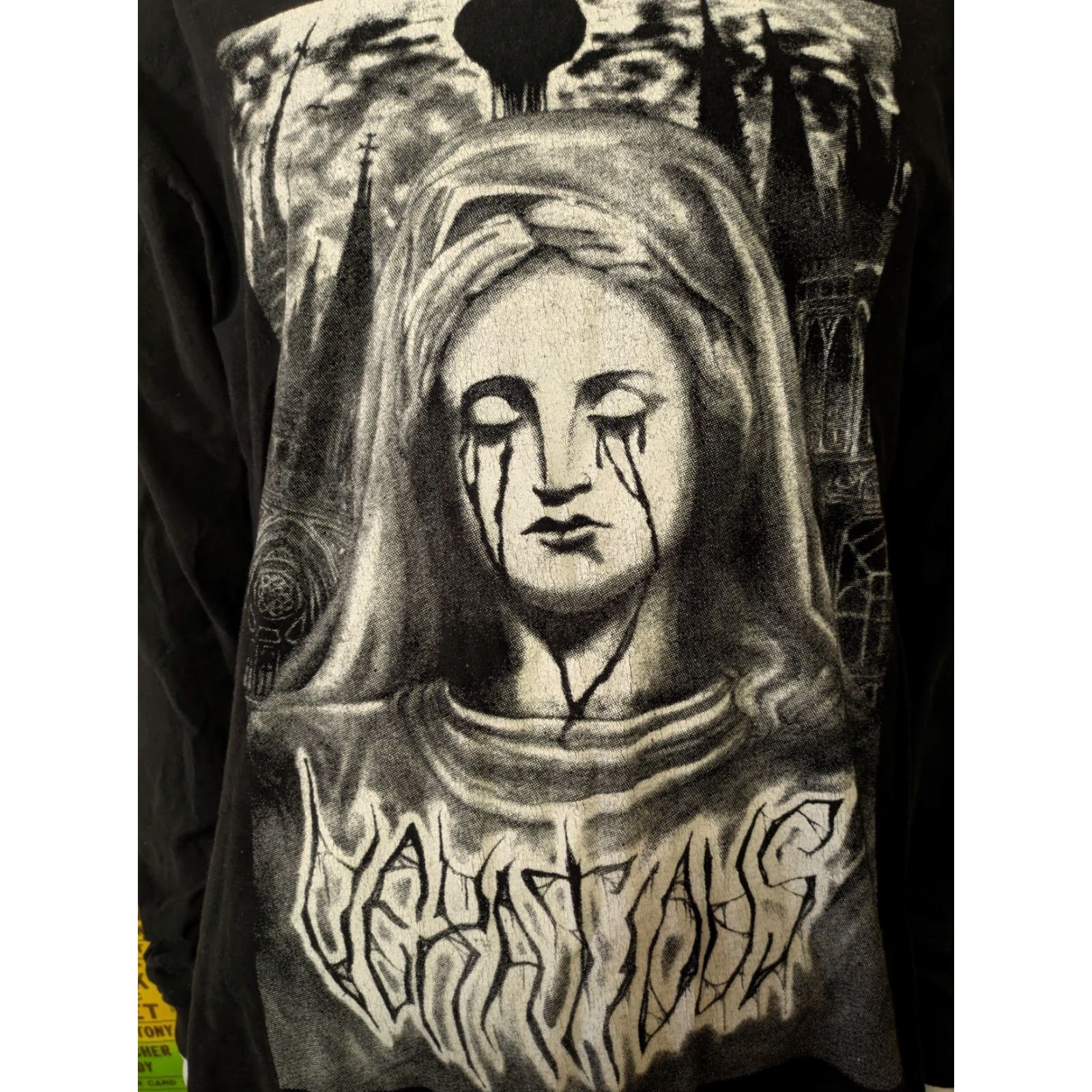 Tultex VEXATIOUS Detroit Deathcore Band Long Sleeve T Shirt XL Black Tultex 100% Cotton Mens Crew Neck Graphic Tee Band Metal Rock Horror 2017 Size US XL / EU 56 / 4 - 3 Thumbnail