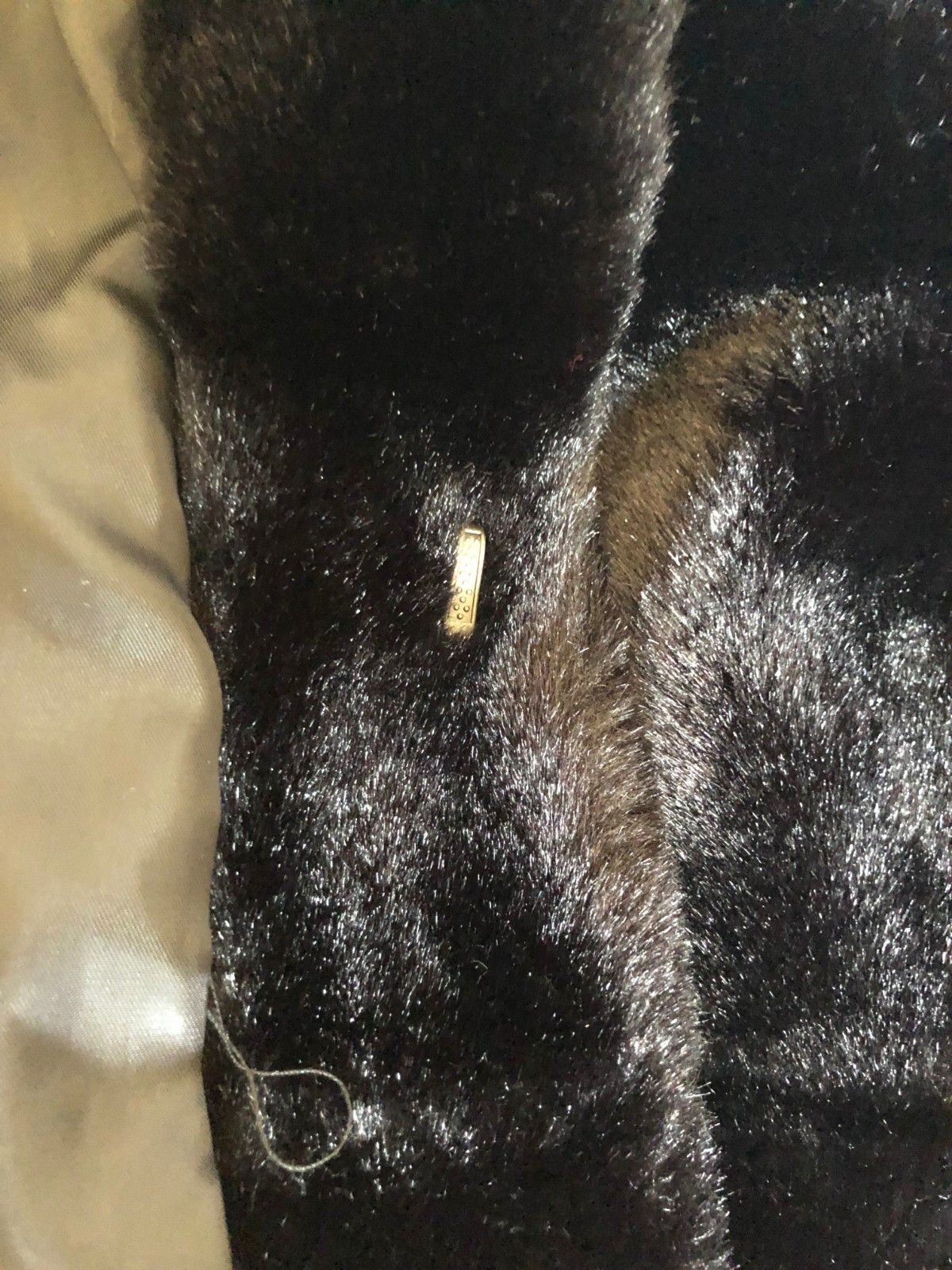 Other Luomingsi Black Faux Mink Coat Hoodie Brown Belt 16 US Size XXL / US 16-18 / IT 52-54 - 4 Thumbnail