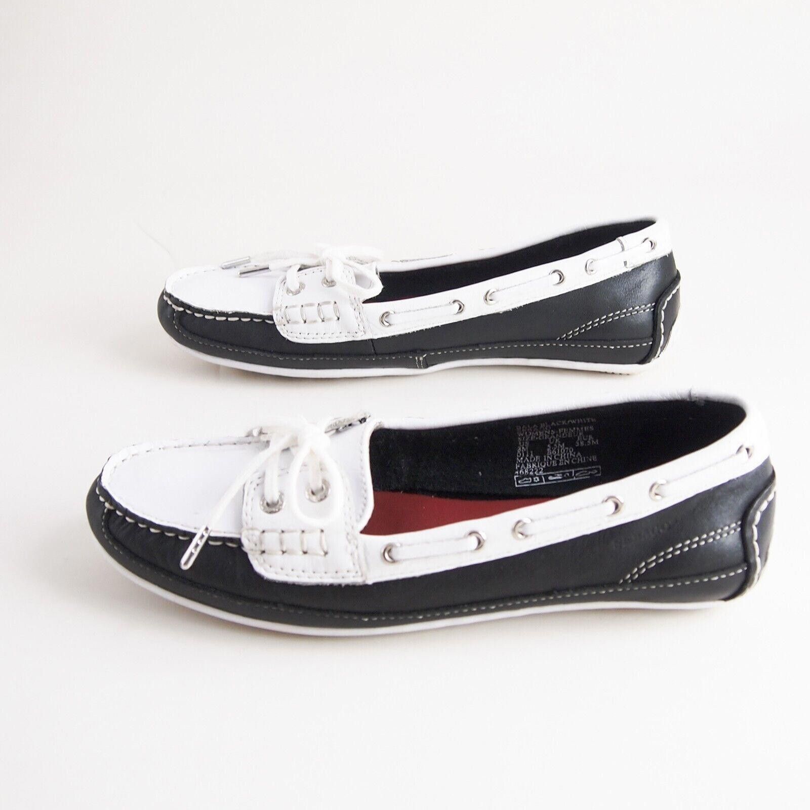 Sebago Sebago Bala Boat Shoes Loafers Black White EU 38.5 US 8 Size US 8 / IT 38 - 3 Thumbnail