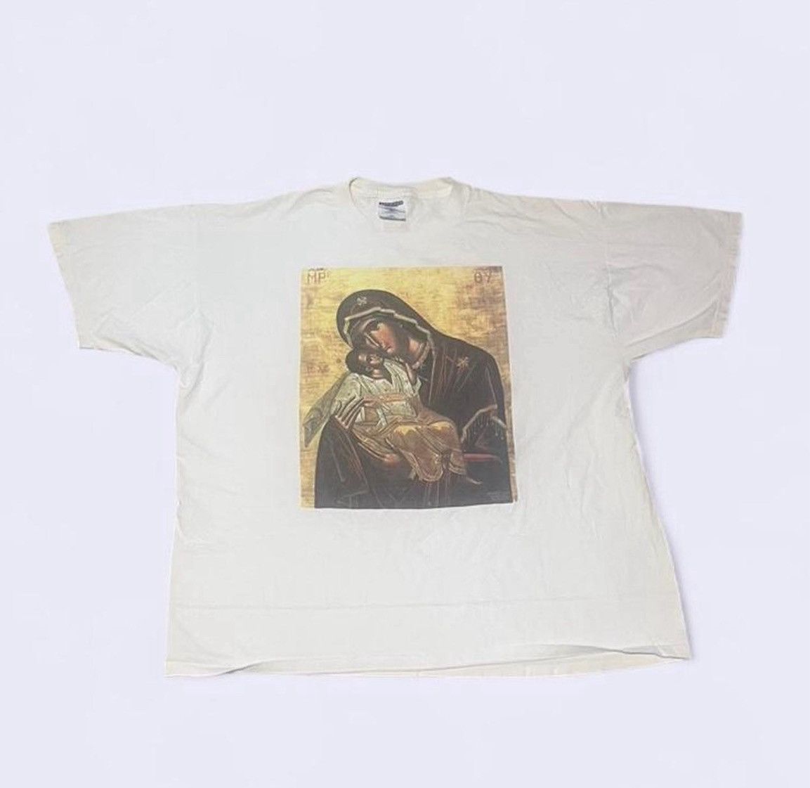 Jerzees 90s Virgin Mary C.A.L.L Pro-life 90s 2XL Activism Grail 1/2 Size US XXL / EU 58 / 5 - 1 Thumbnail