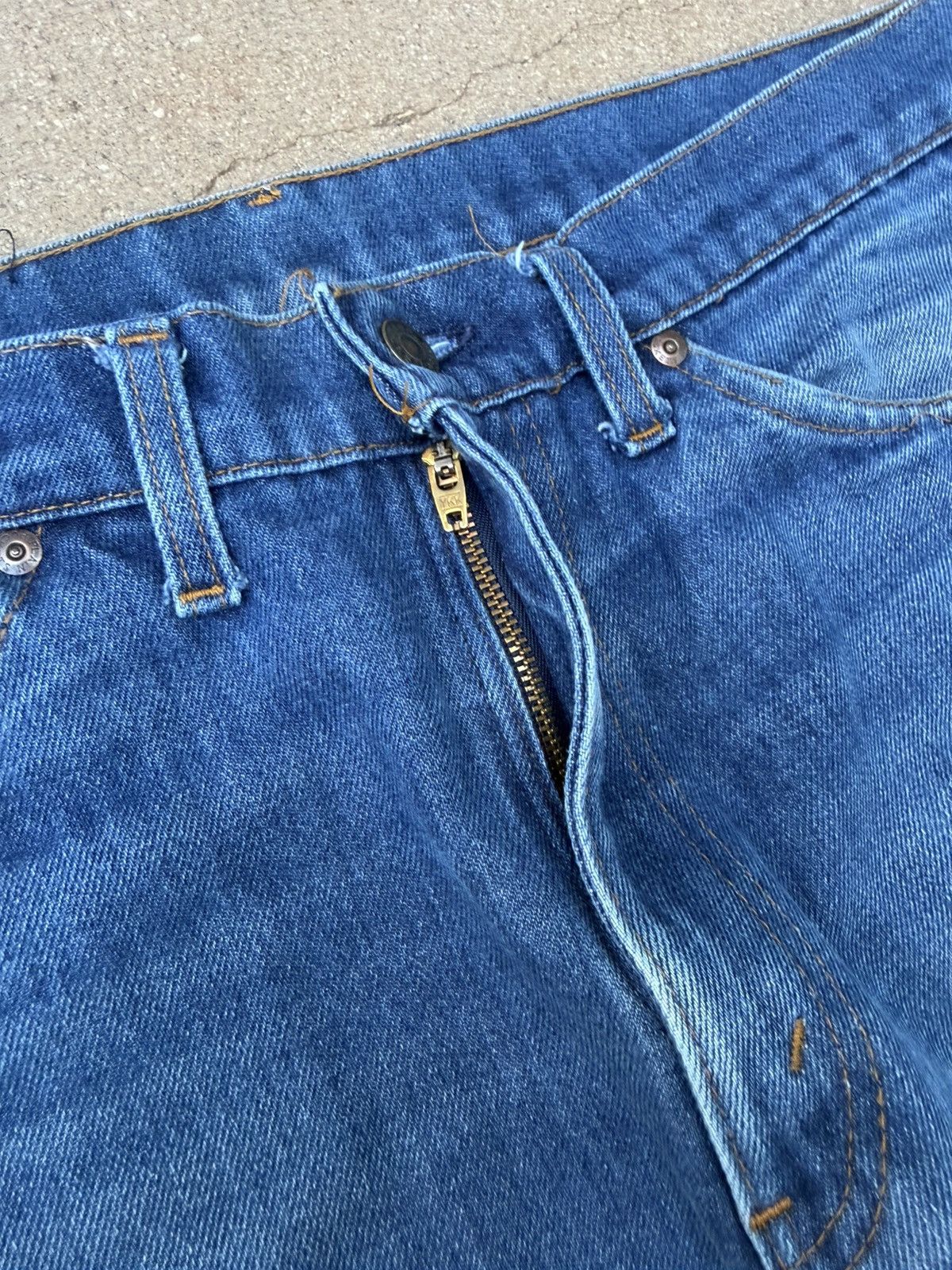 Other Vtg 80’s Plain Pocket Bootcut Flare Faded Denim Jeans 33x32 Size US 33 - 5 Thumbnail