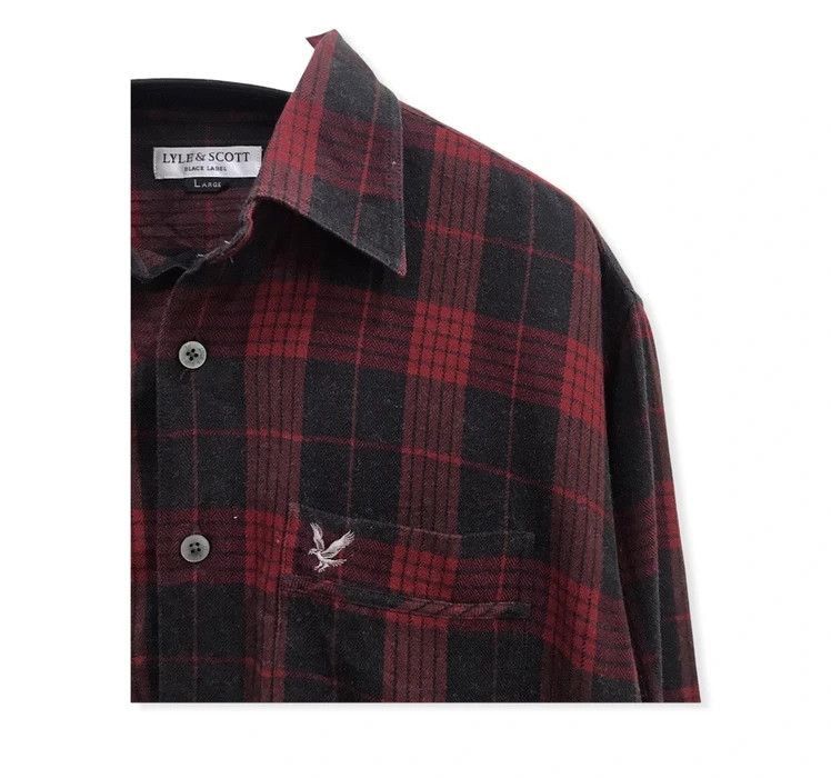 Lyle & Scott Vintage Lyle & Scott Flannel Shirt Size US L / EU 52-54 / 3 - 3 Thumbnail