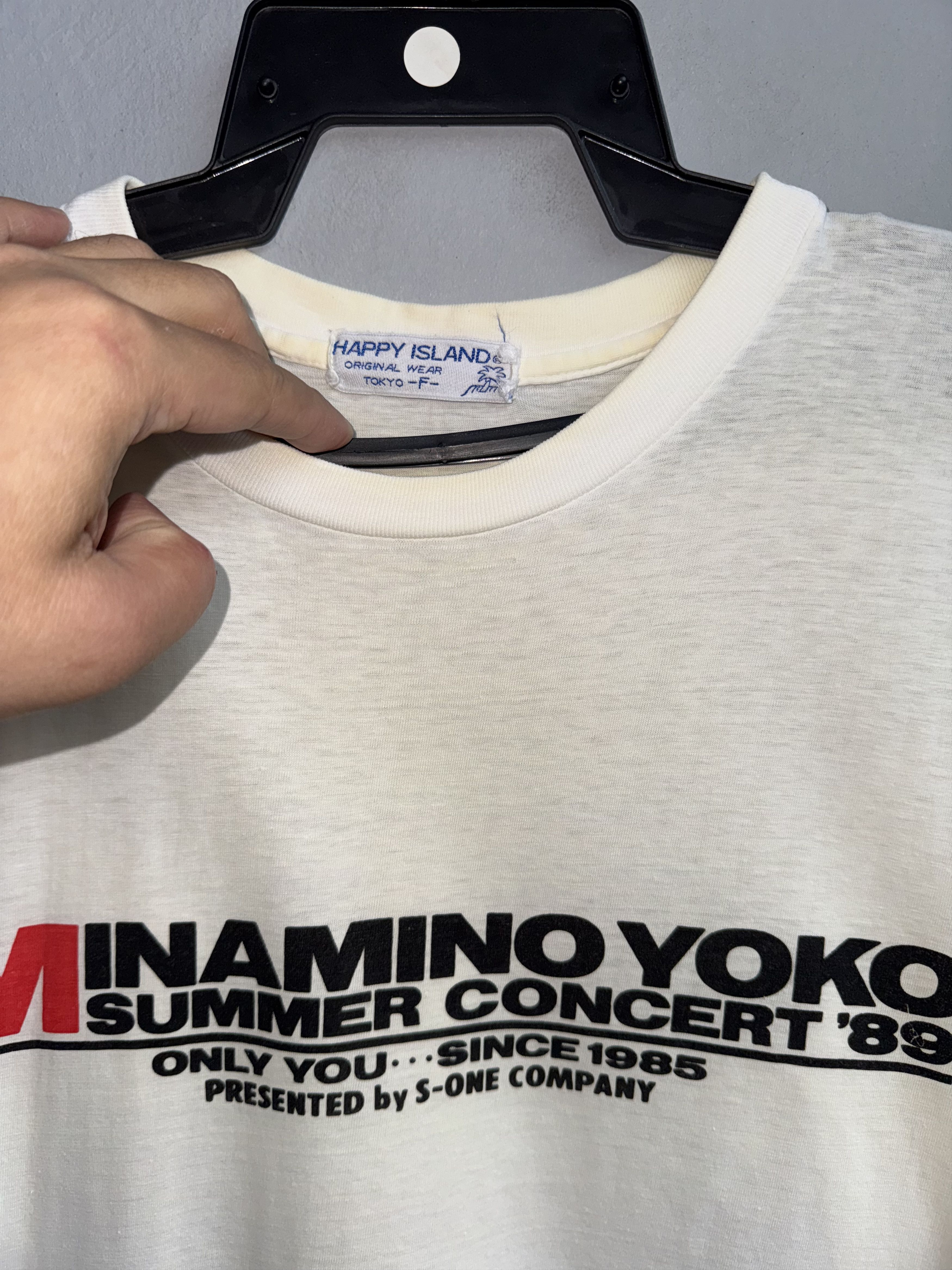 Band Tees × Japanese Brand × Vintage Yoko Minamino Concert 1989's Vintage Shirt Size US M / EU 48-50 / 2 - 3 Thumbnail