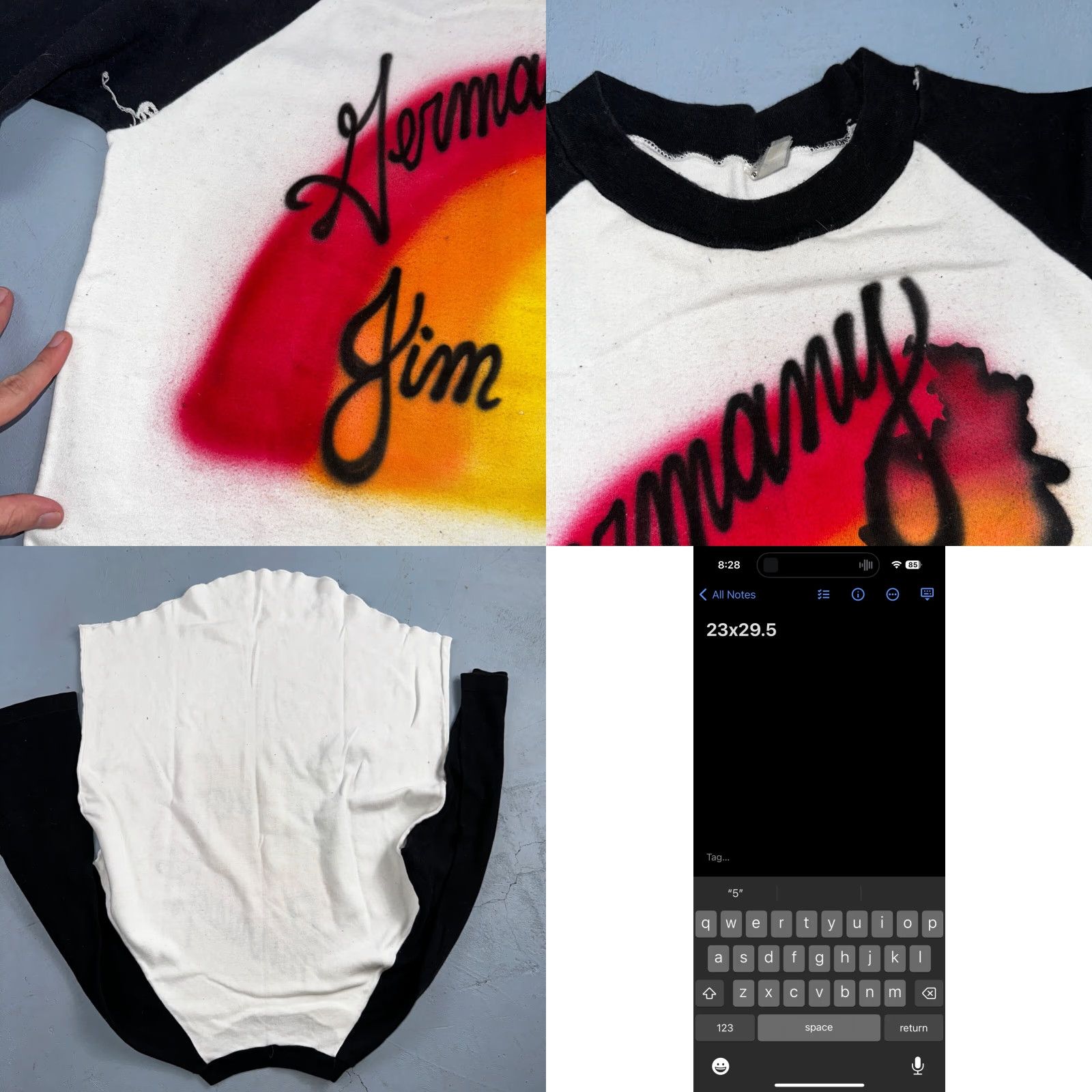 Rainbow VINTAGE Germany Raglan 80s Rainbow VTG T Shirt Cool Graphic Jim Memory Travel Europe XL Mens Size US XL / EU 56 / 4 - 8 Thumbnail