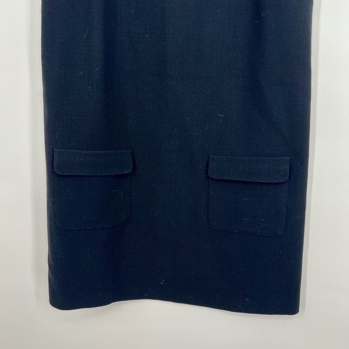Joie Joie 100% Wool Sleeveless Shift Mini Dress Black Office Size L / US 10 / IT 46 - 4 Thumbnail