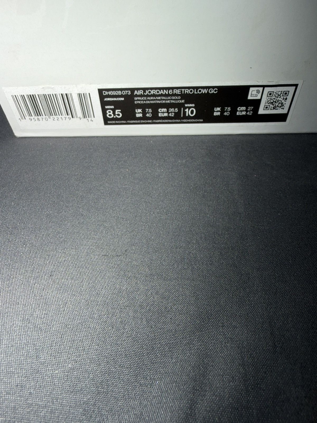 Jordan Brand Jordan 6 Retro Low GC ‘Lunar New Year (2022)’ Size 8.5M Size US 8.5 / EU 41-42 - 8 Thumbnail