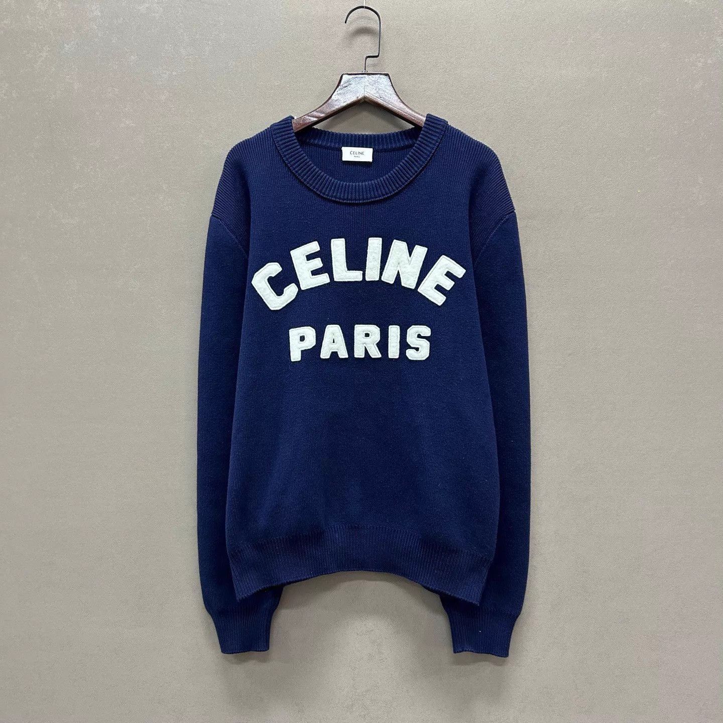 Celine Blue Long Sleeve Knit Sweater Size US S / EU 44-46 / 1 - 1 Thumbnail